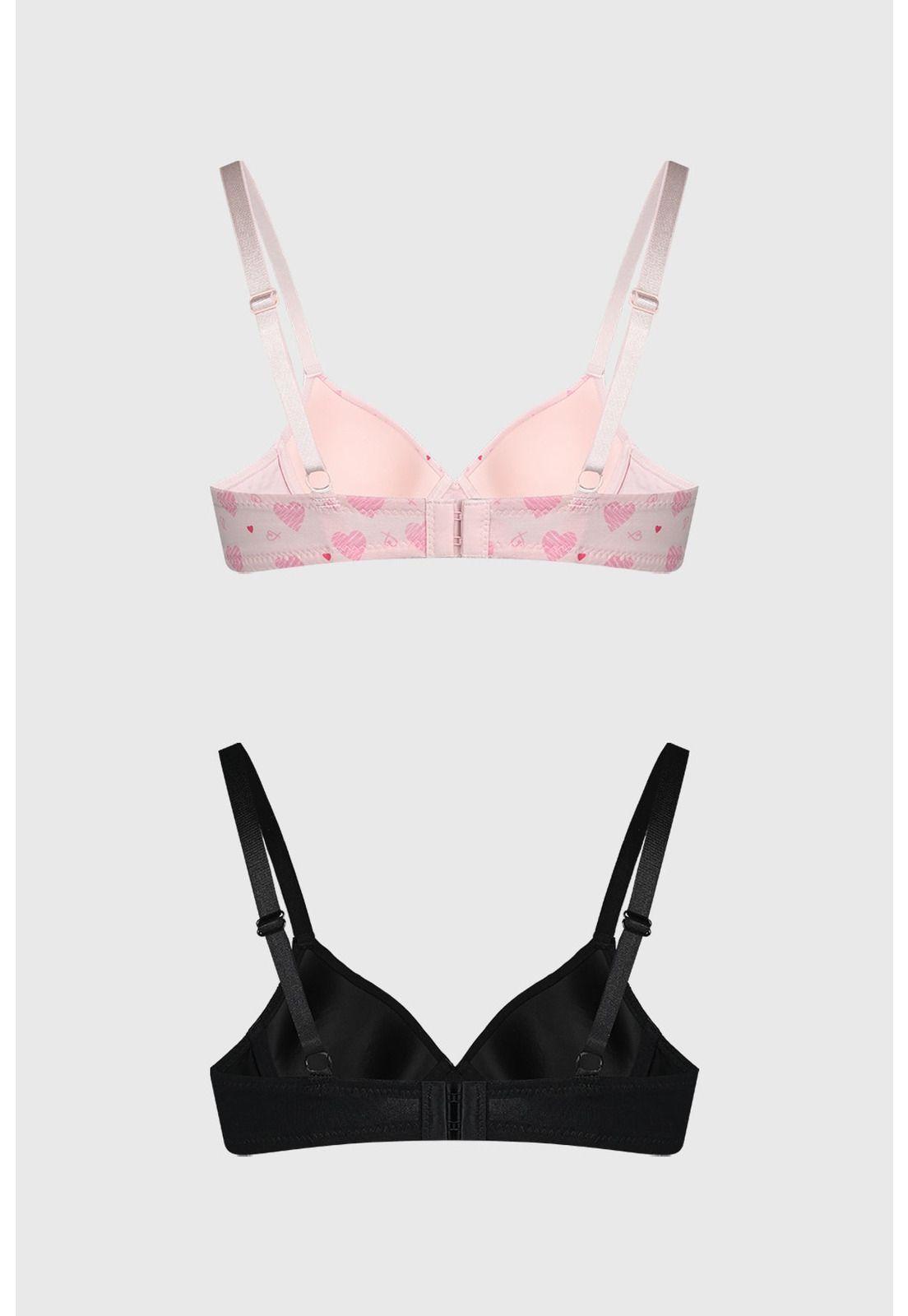 Sostén Mujer Bipack Rapport Palo Rosa-1