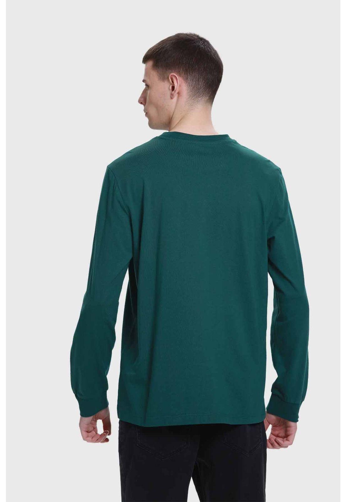 Polera Hombre Con Bolsillo Verde - ll-2