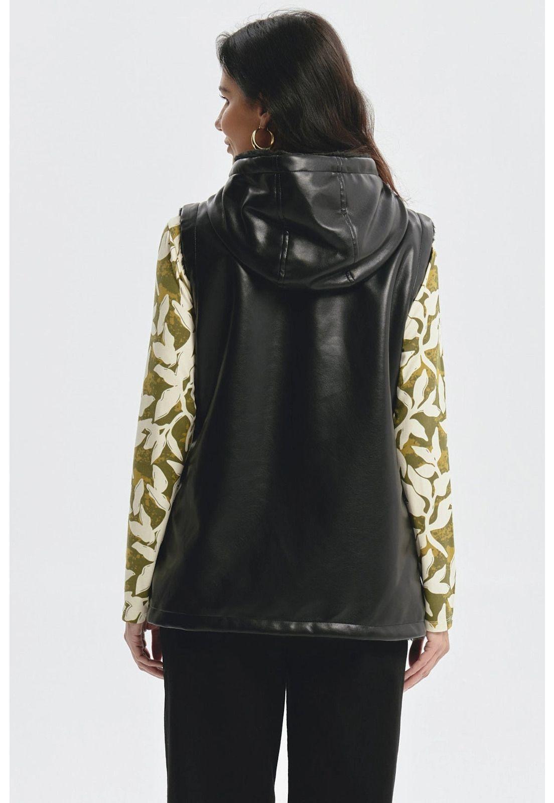 Chaqueta Mujer Slim Reversible Negro-2