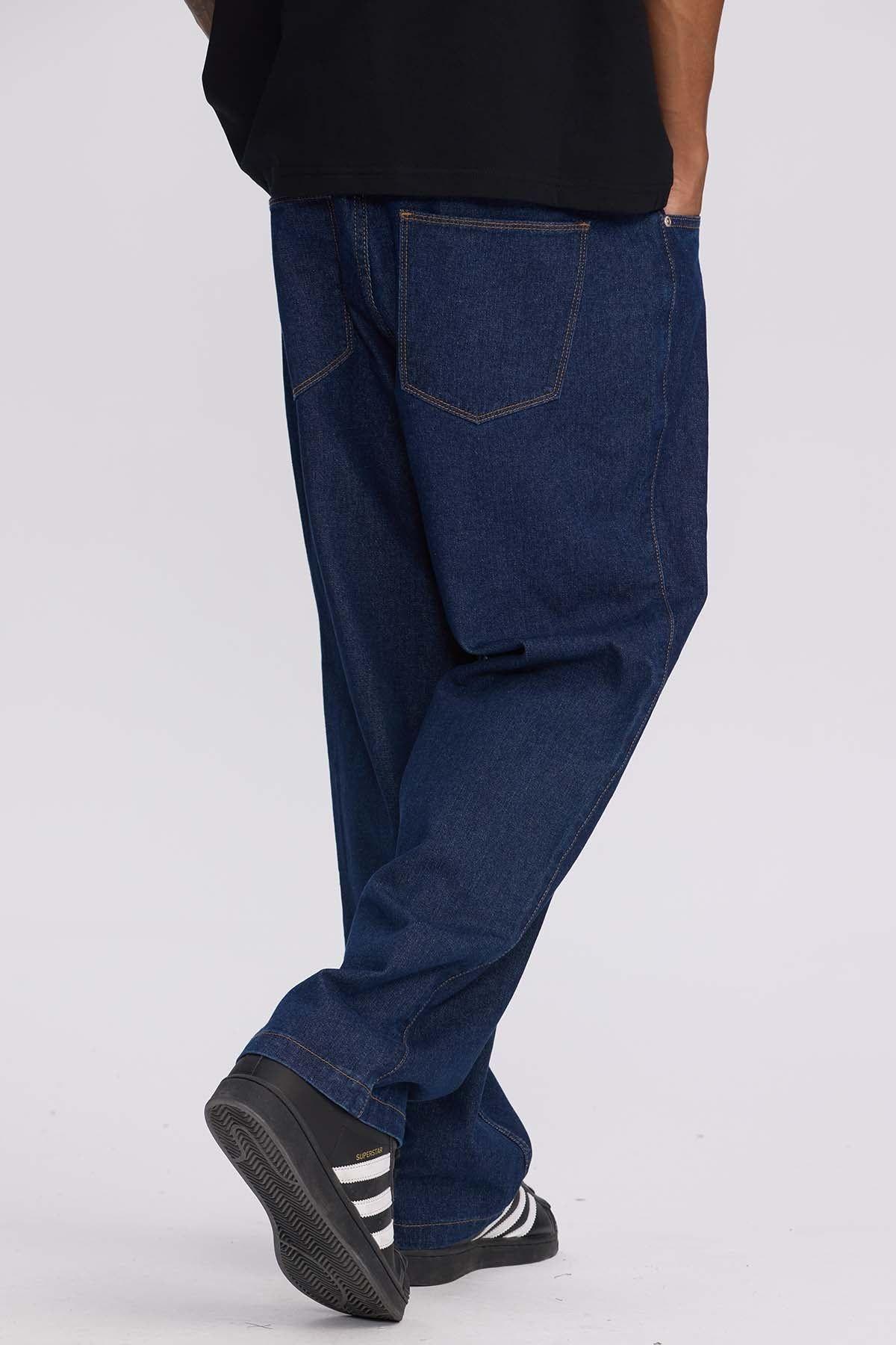 Jeans Hombre Baggy Azul Retro-1