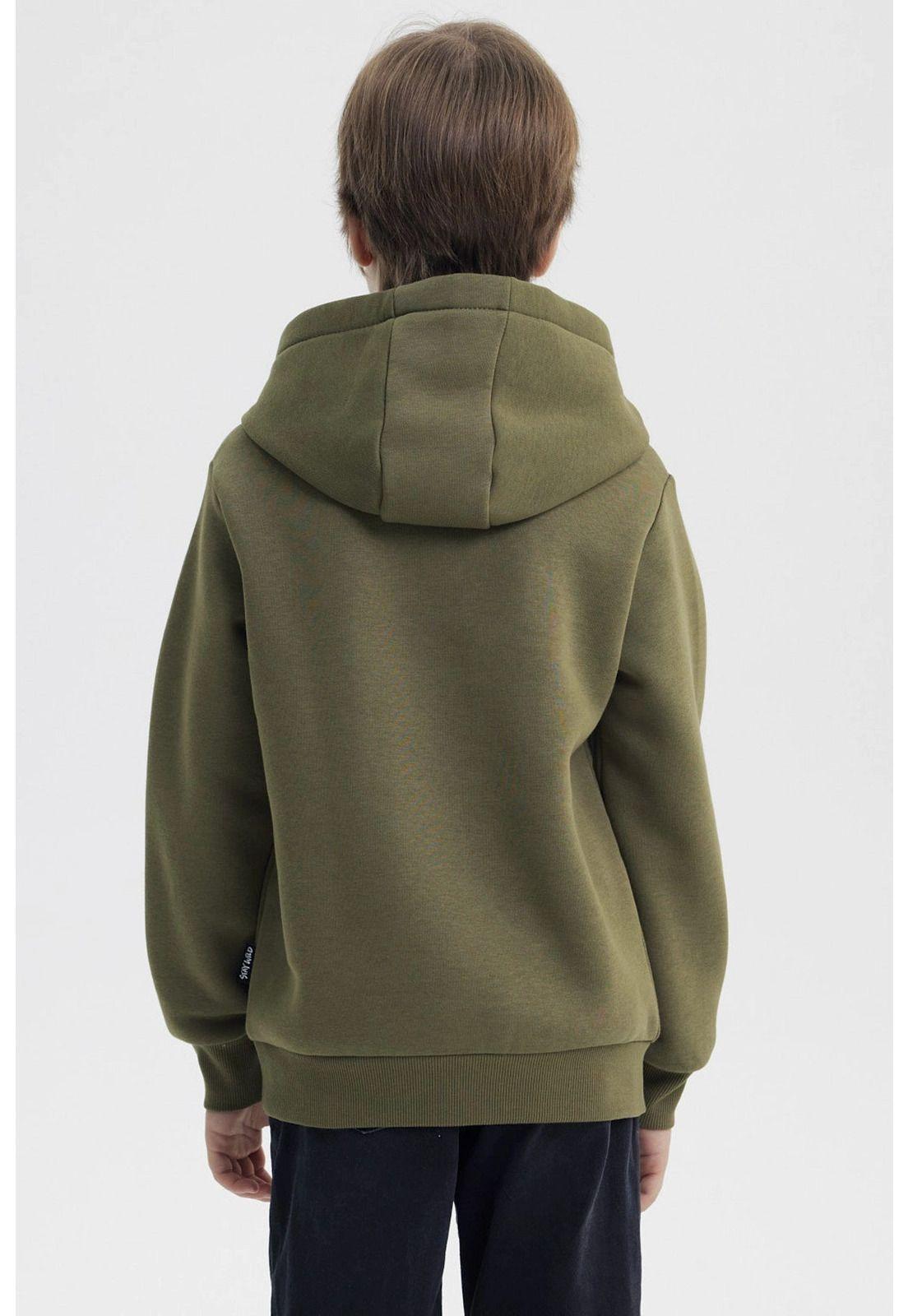 Polerón Niño Slim Verde Militar - lV-2
