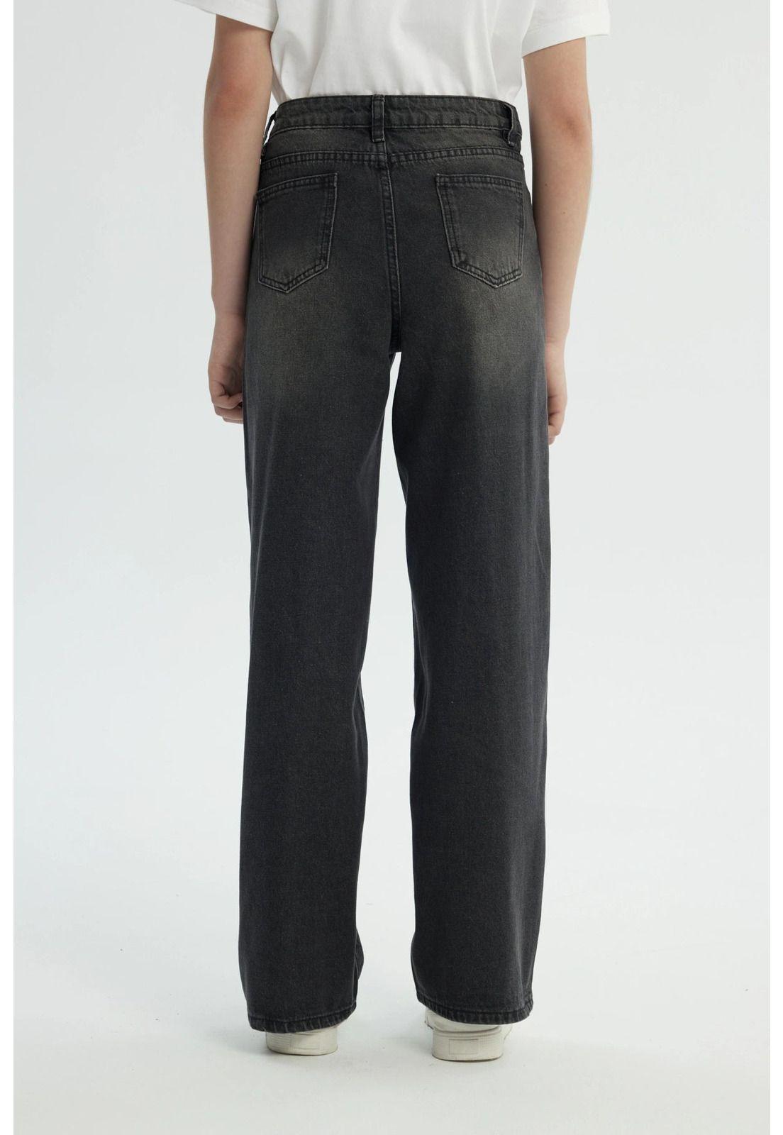 Jeans Niña Wide Leg Gris - lll-2