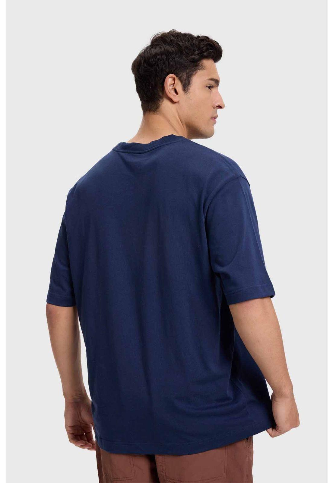 Polera Hombre Print Azul-2