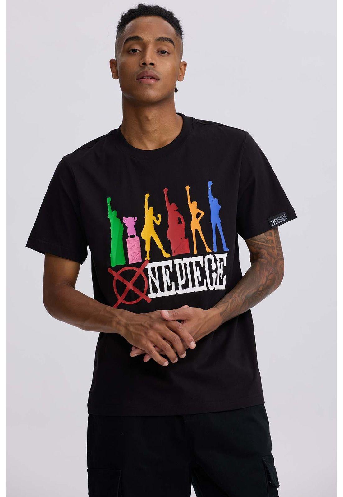 Polera Hombre One Piece Negro - lll-0