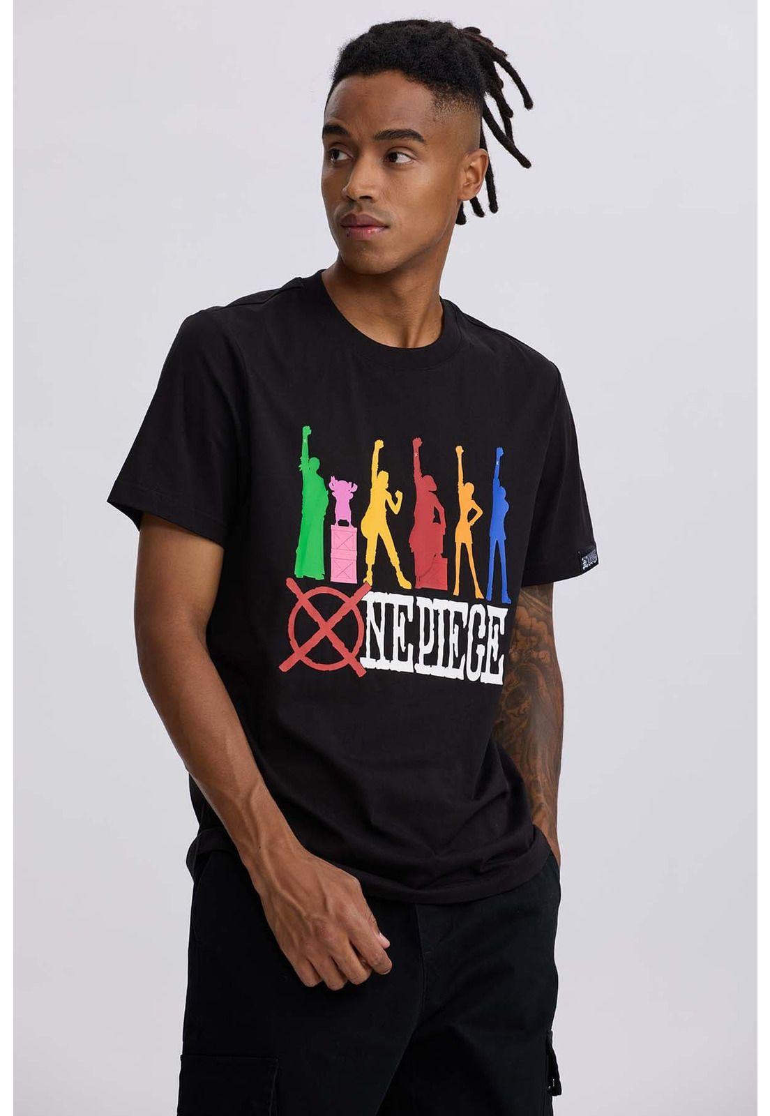 Polera Hombre One Piece Negro - lll-1