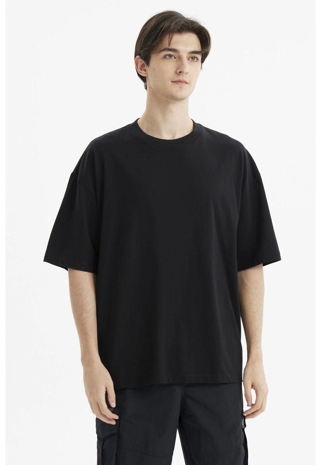 Polera Hombre Oversize Negro - XII-0