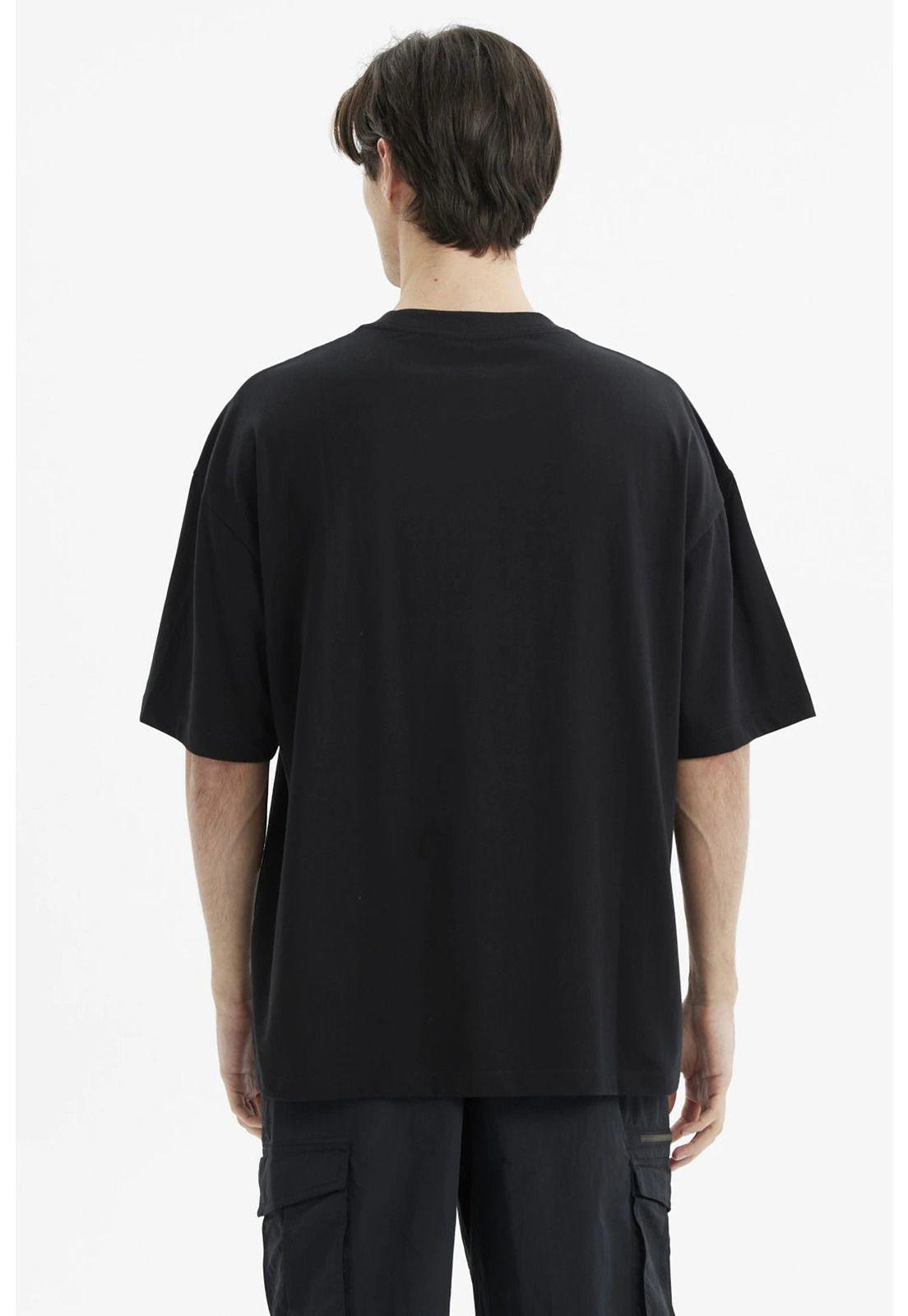 Polera Hombre Oversize Negro - XII-2