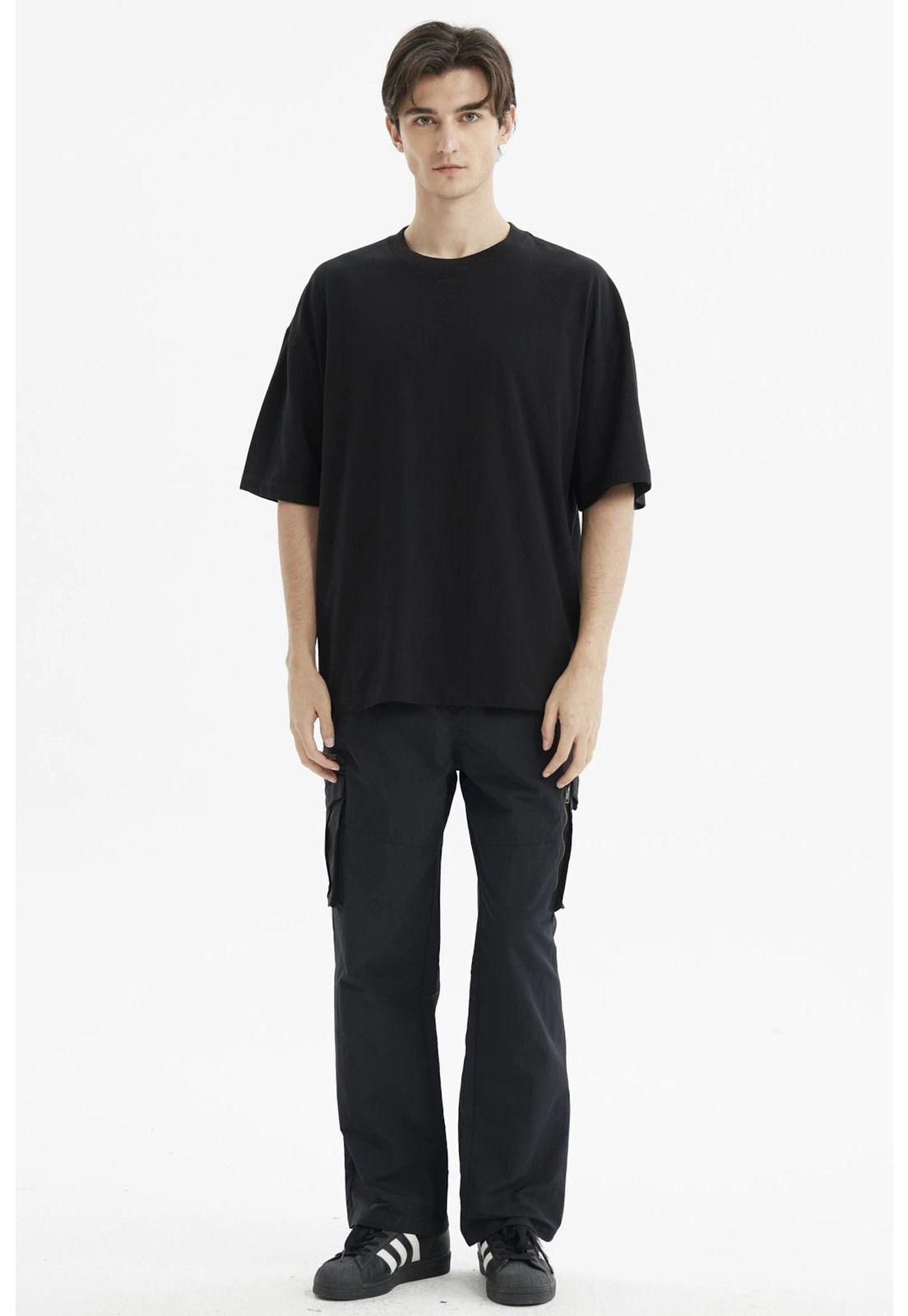 Polera Hombre Oversize Negro - XII-3