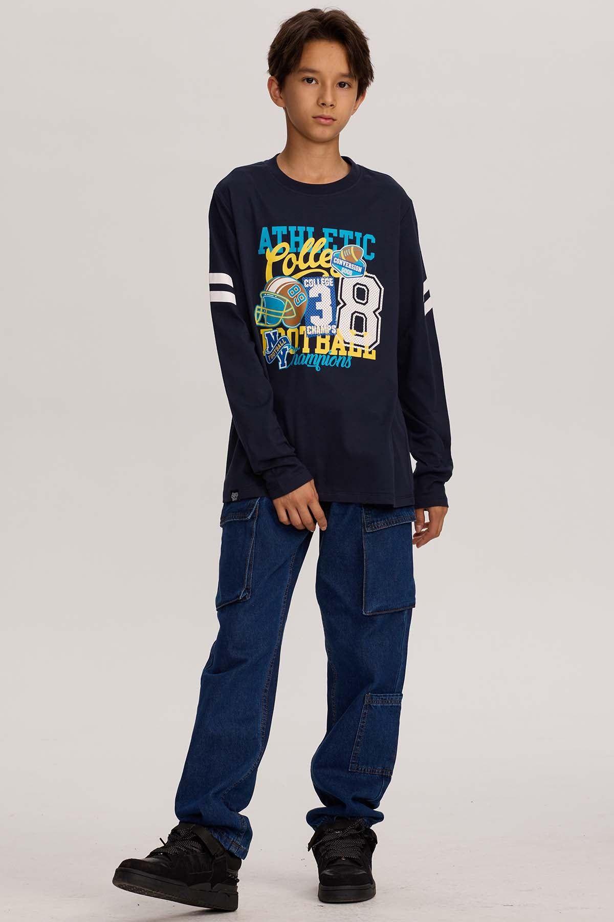 Polera Niño Azul-3