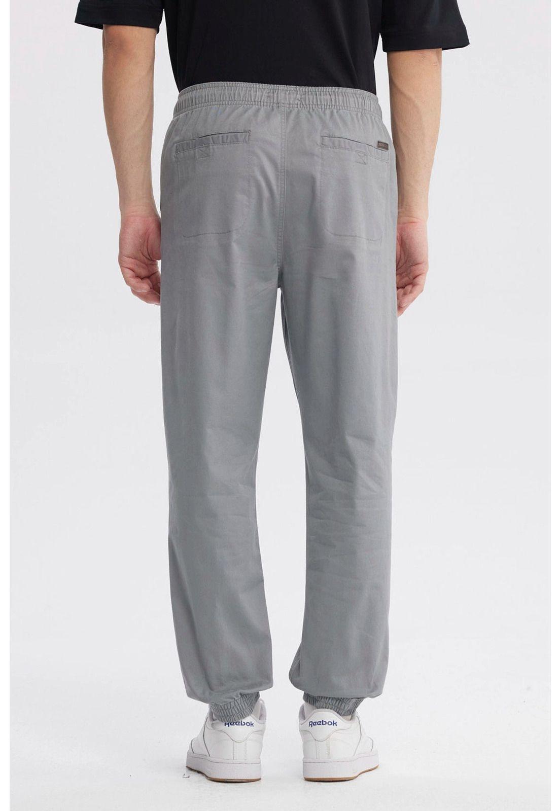 Pantalón Hombre Jogger Twill Gris-2