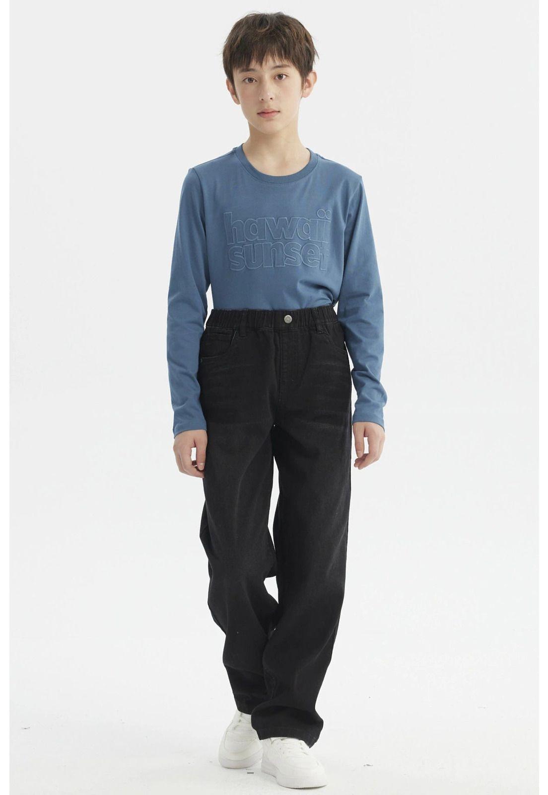 Jeans Niño Baggy Negro-3