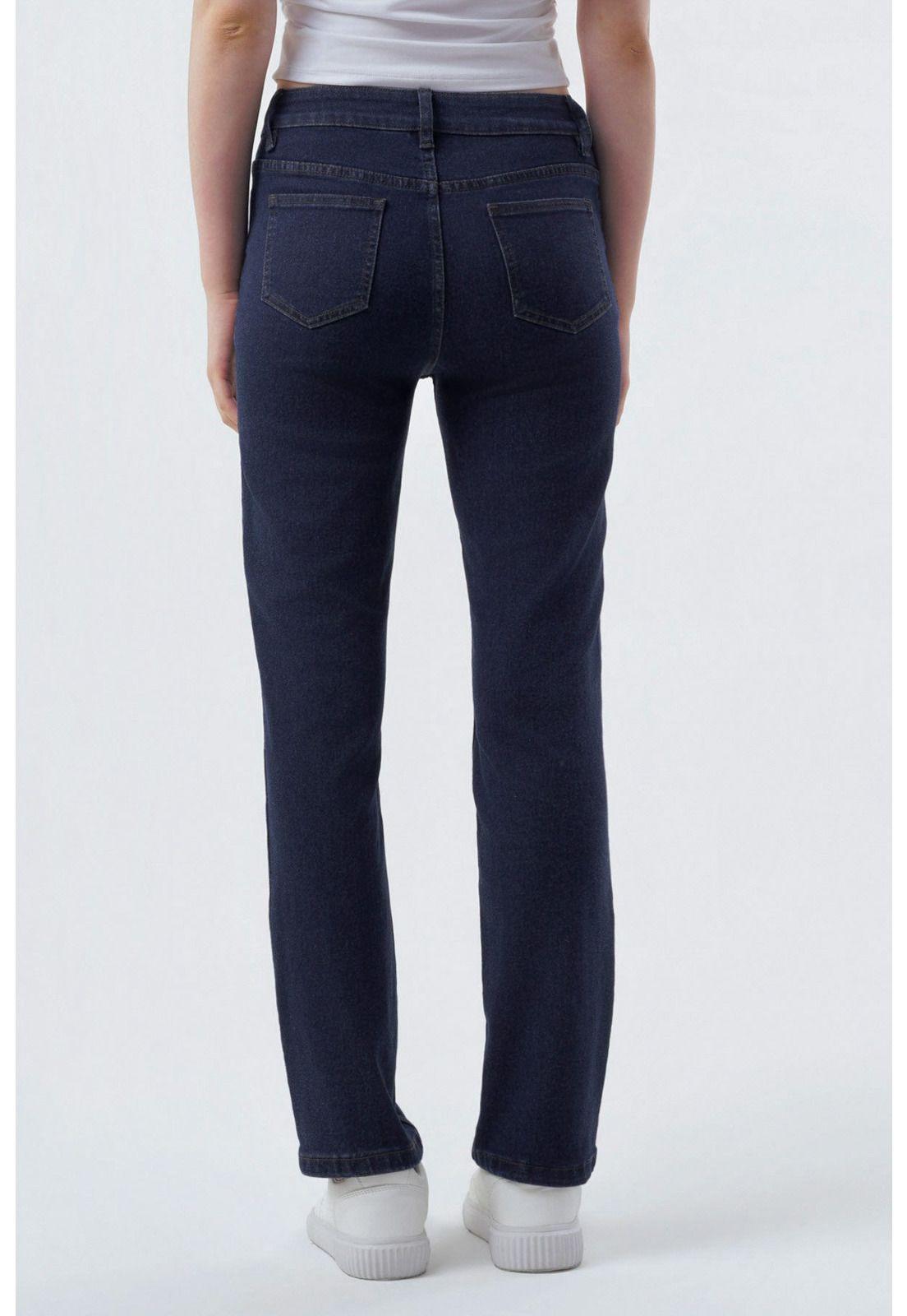 Jeans Mujer Slim Azul Oscuro-2