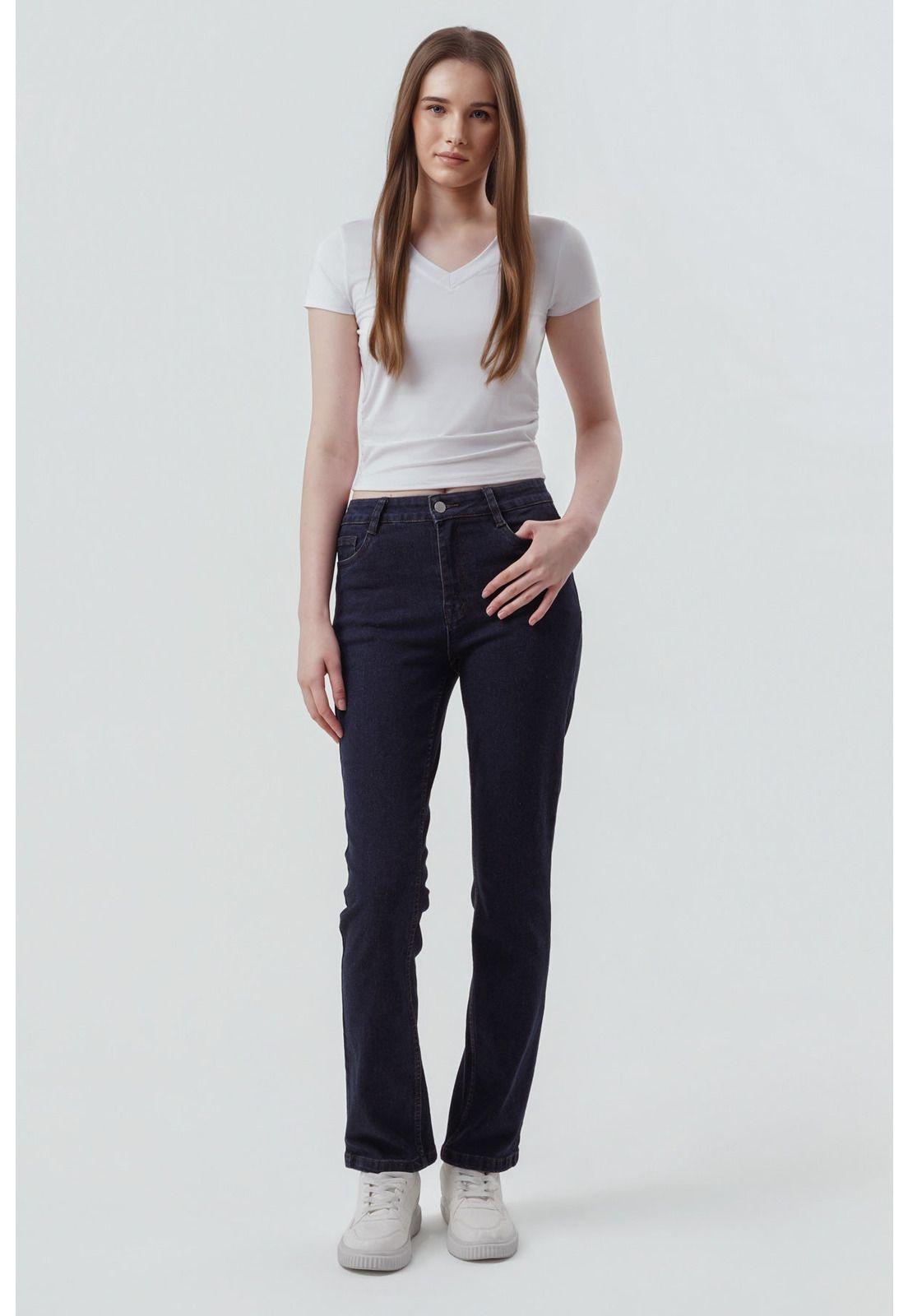Jeans Mujer Slim Azul Oscuro-3