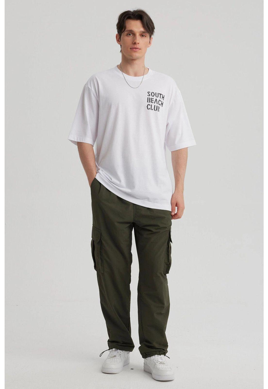 Polera Hombre Print Oversize Blanco - lll-1