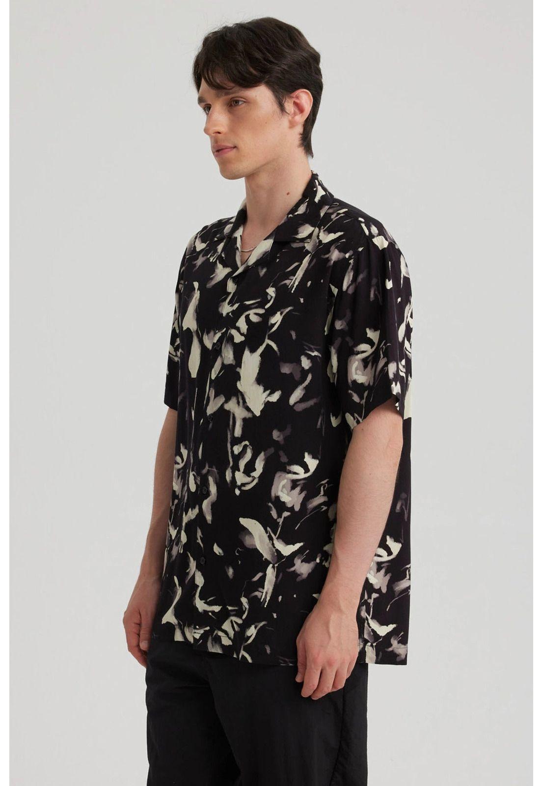 Camisa Hombre Rapport Negro - lV-3