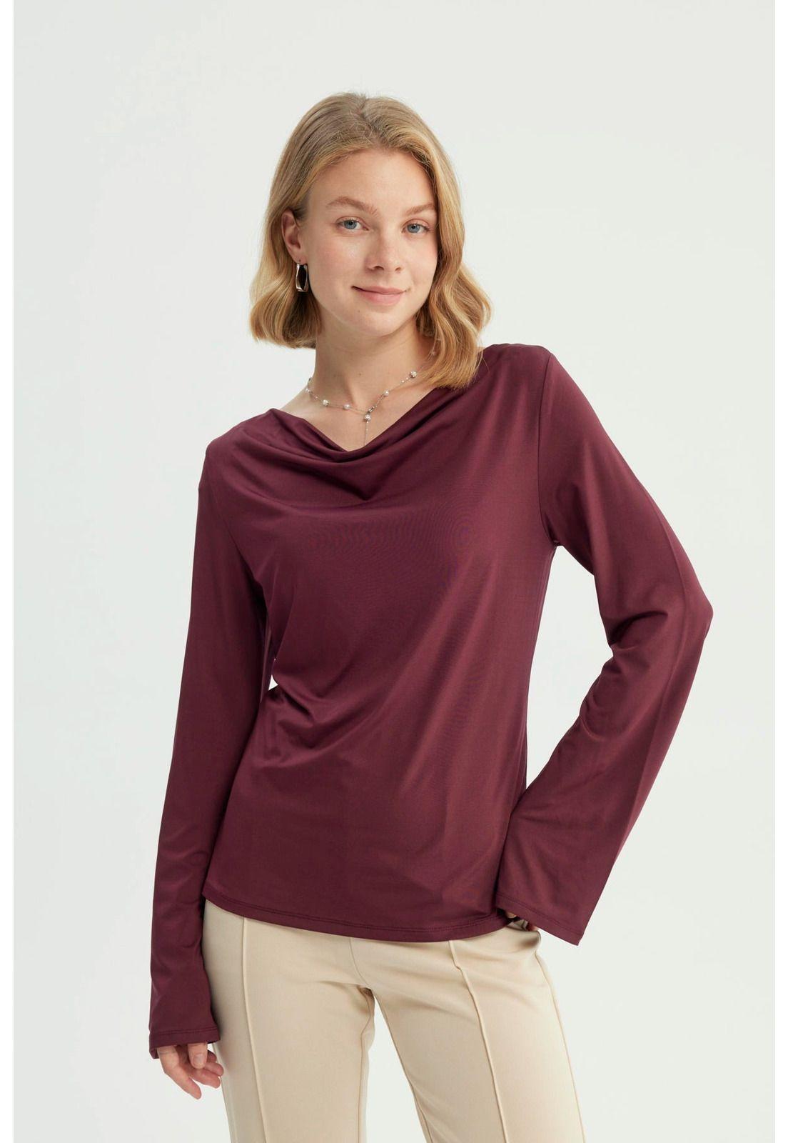 Polera Mujer Ajustada Rojo-0