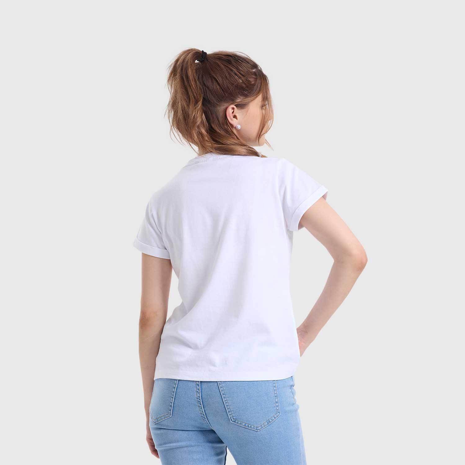 Polera Mujer Gráfica Roll Up Blanco Fashion's Park-2
