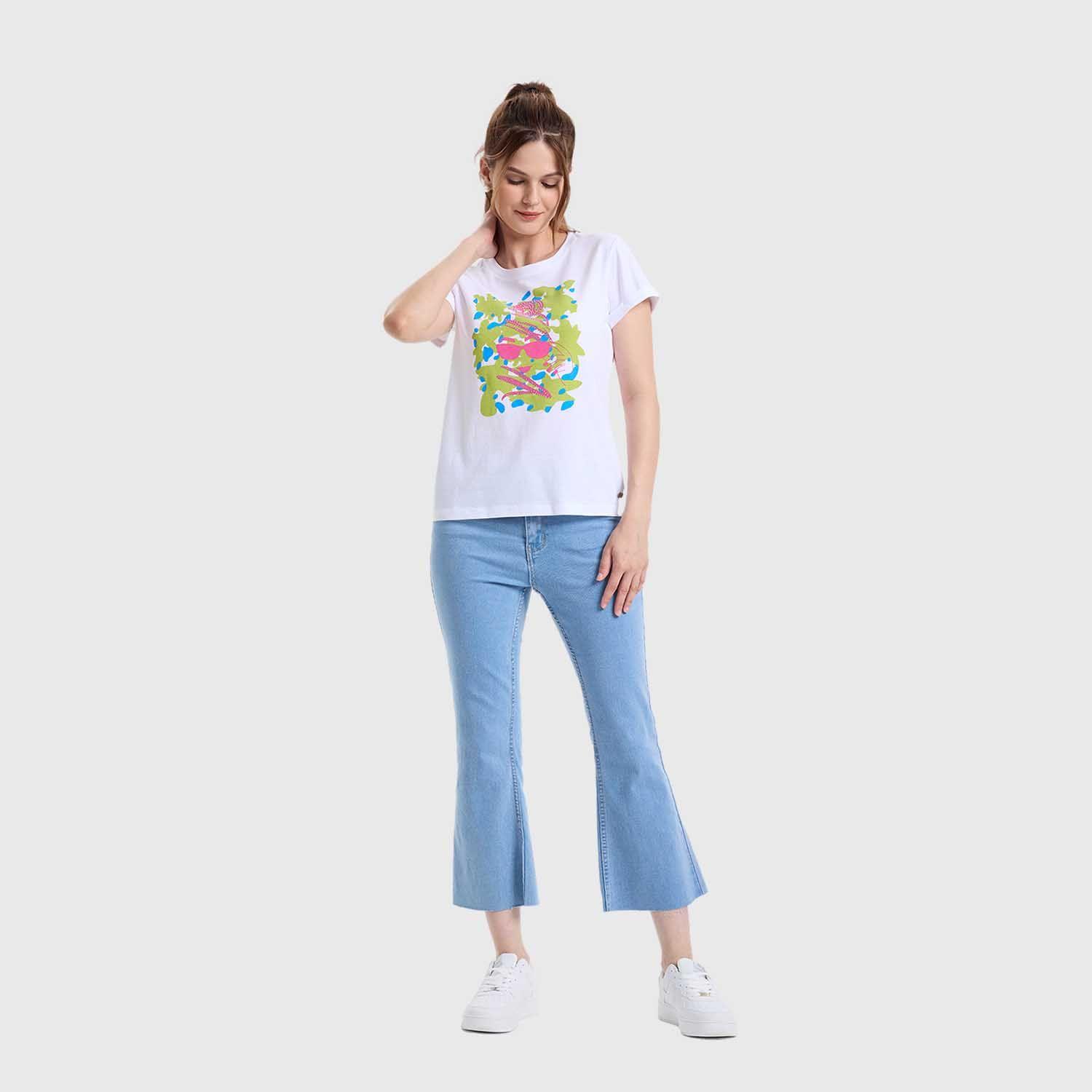 Polera Mujer Gráfica Roll Up Blanco Fashion's Park-3