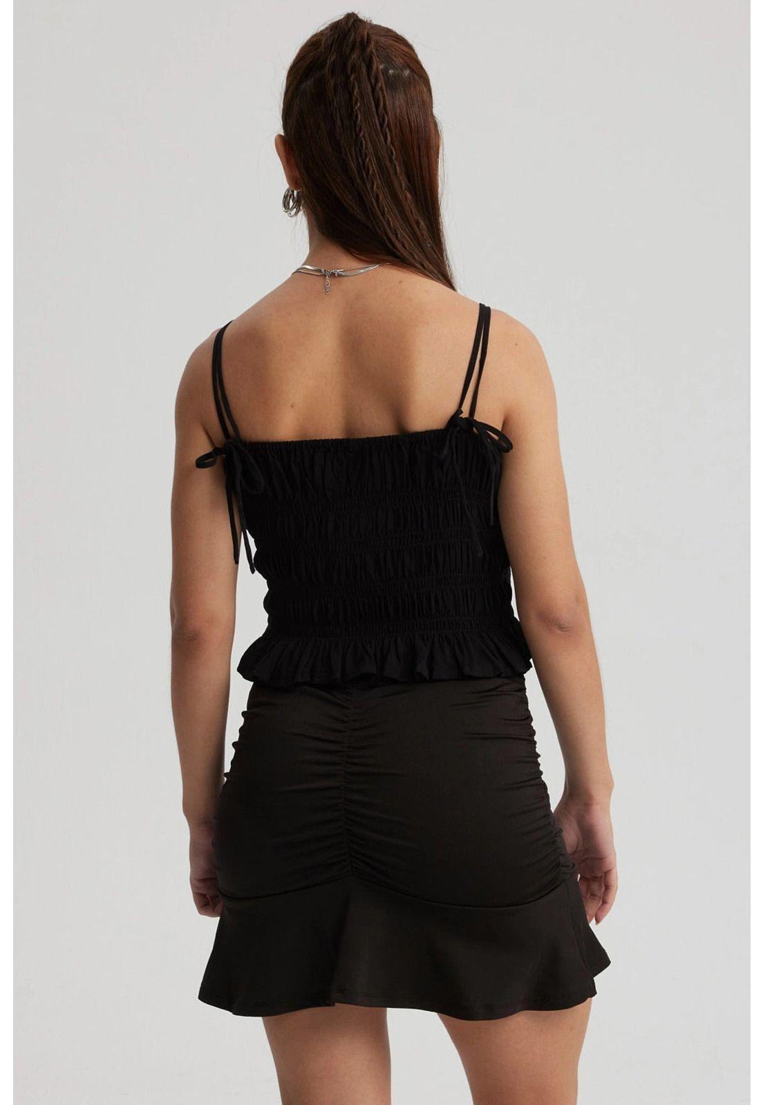 Peto Mujer Pabilo Panal Negro-2