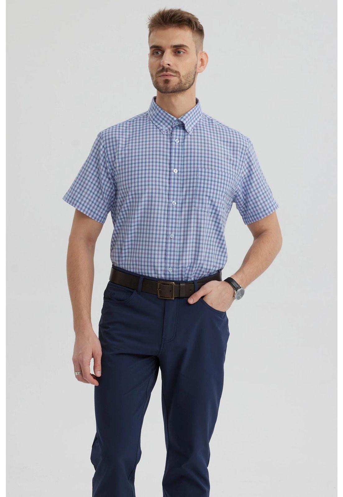 Camisa Hombre Rapport Regalo Azul Denim- ll-0