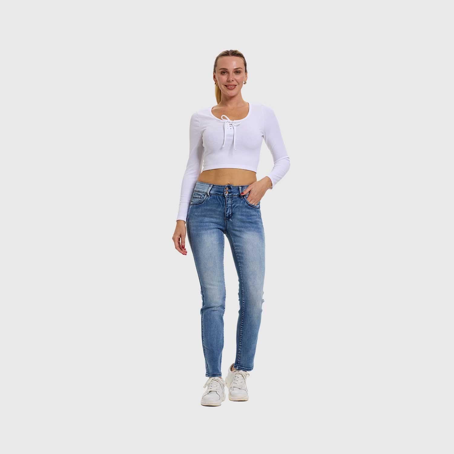 Jeans Mujer Flo Recto Azul Fashion's Park-3