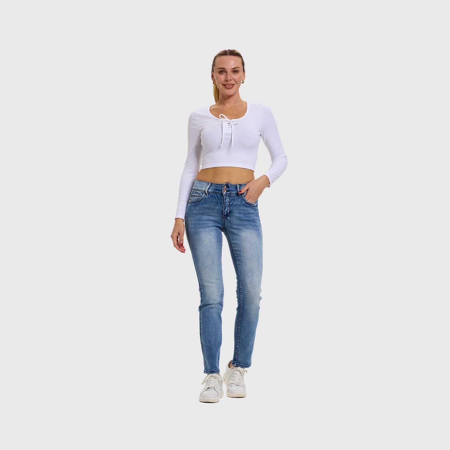 Jeans Mujer Flo Recto Azul Fashion's Park-3