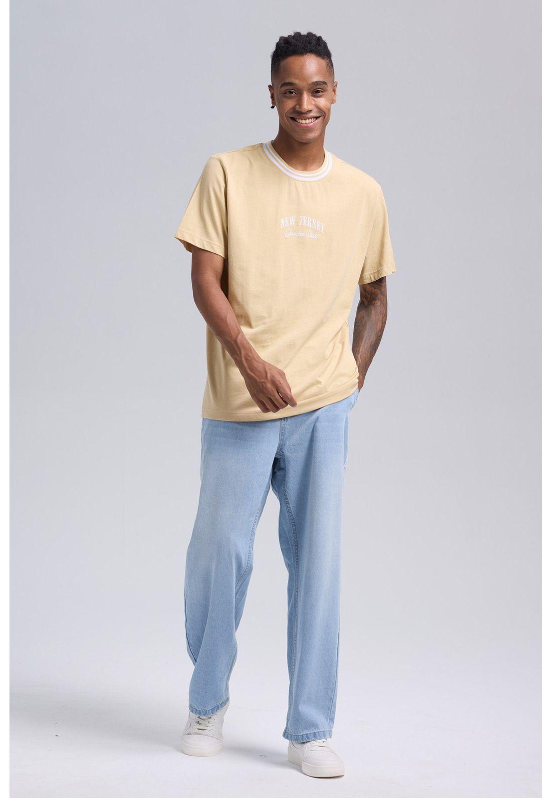 Polera Hombre Print Posicional Beige Oscuro-3