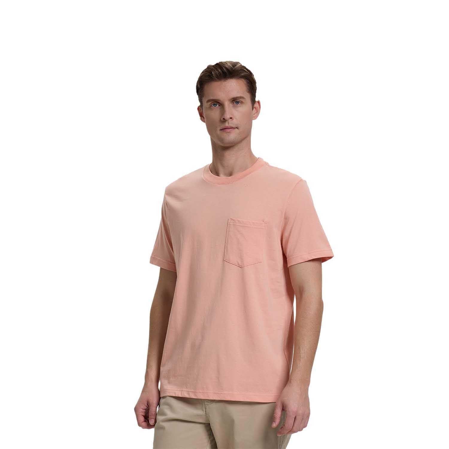 Polera Hombre Básica Con Bolsillo Azul Piedra Fashion's Park-0