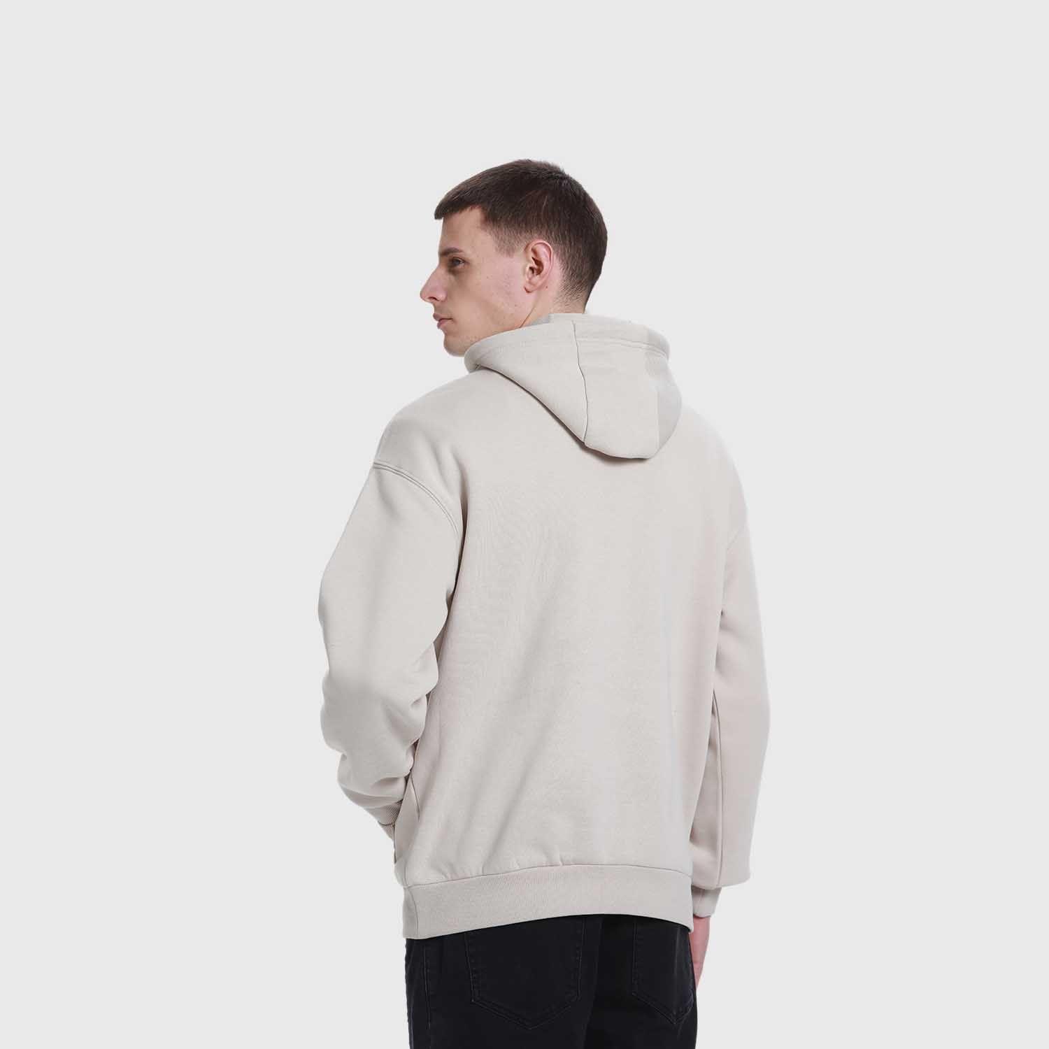 Polerón Hombre Print College Beige Fashion's Park-2