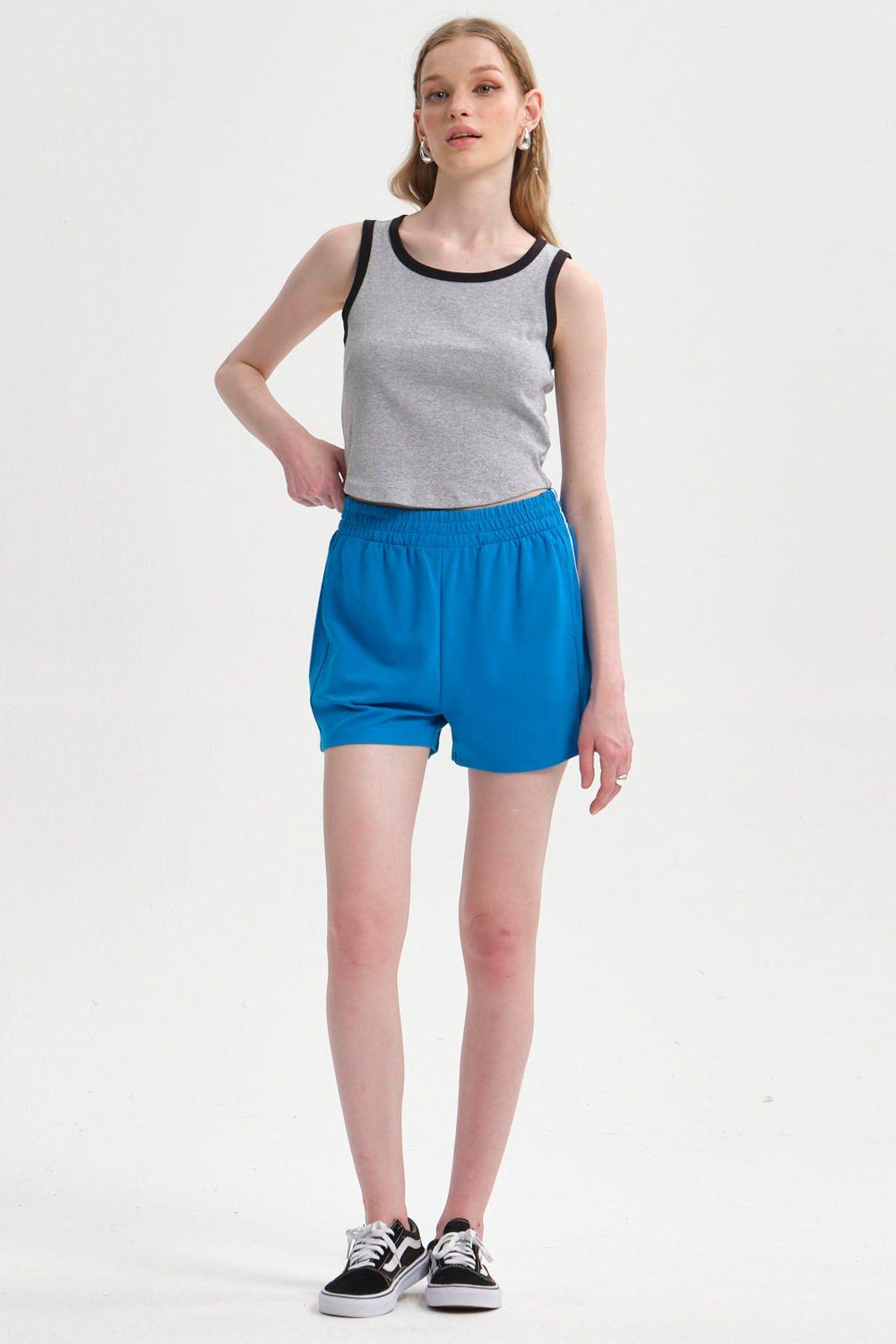 Peto Mujer Contraste Gris Melange-3