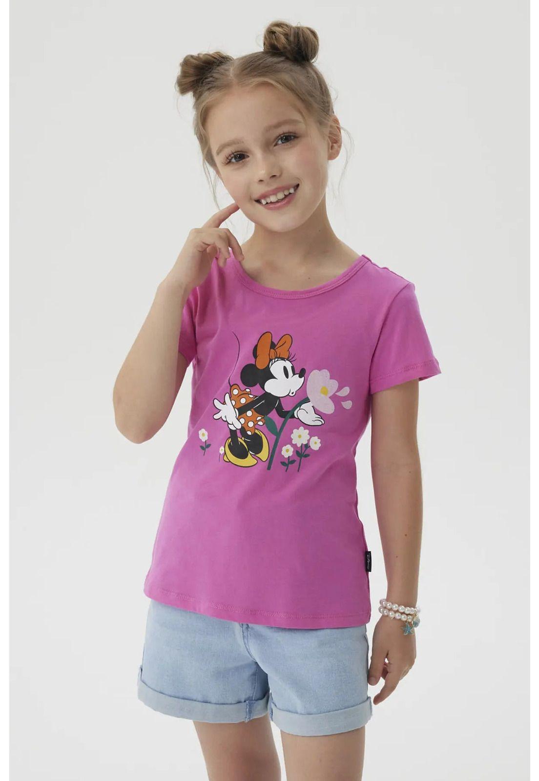 Polera Niña Mickey Y Sus Amigos Rosado - ll-0