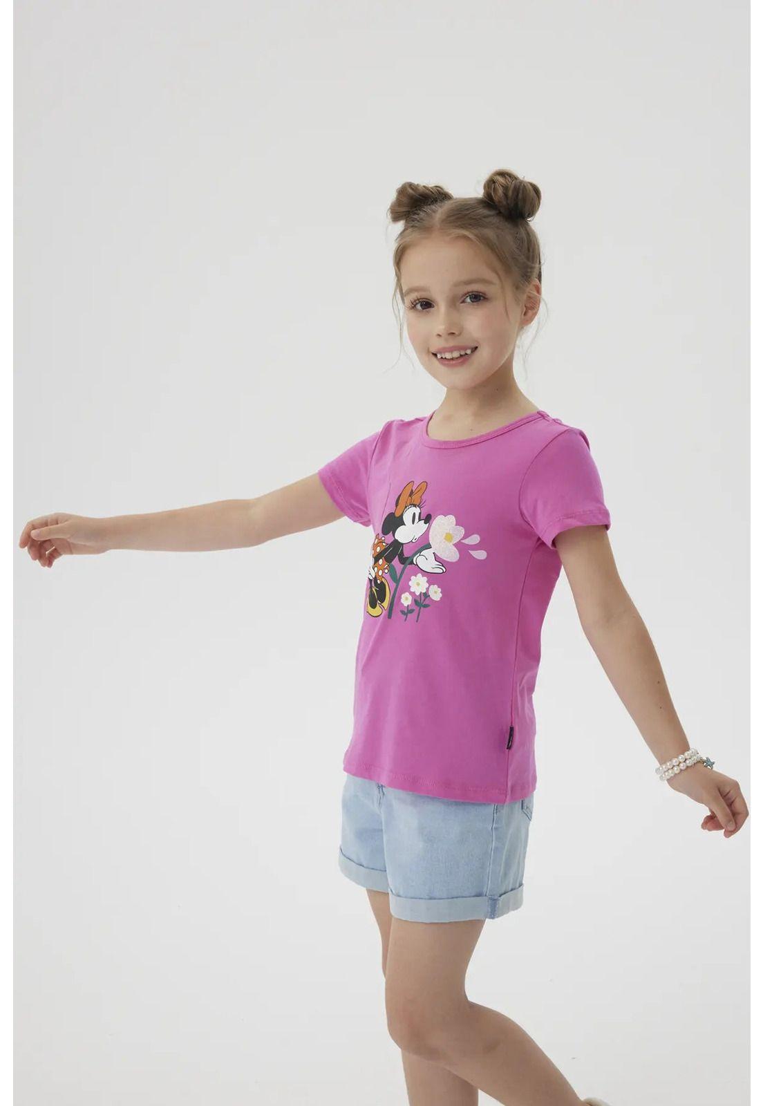 Polera Niña Mickey Y Sus Amigos Rosado - ll-7