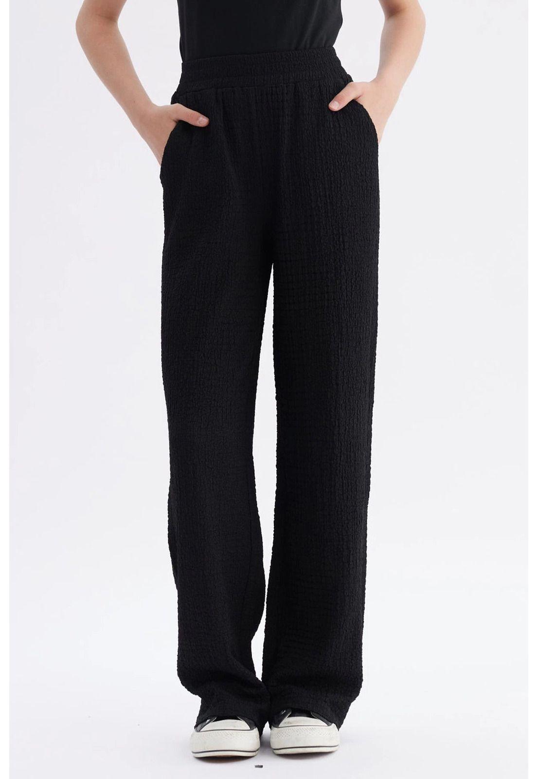 Polera Niña Rib Cuello Crudo-0