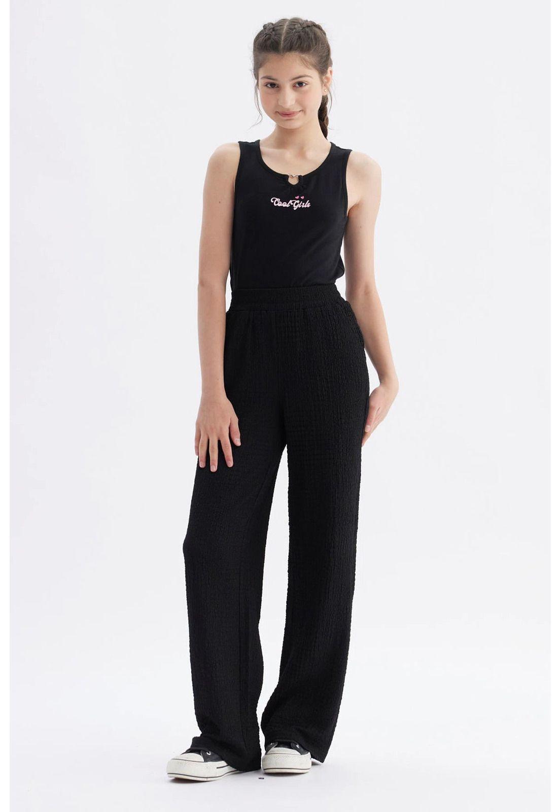 Polera Niña Rib Cuello Crudo-3