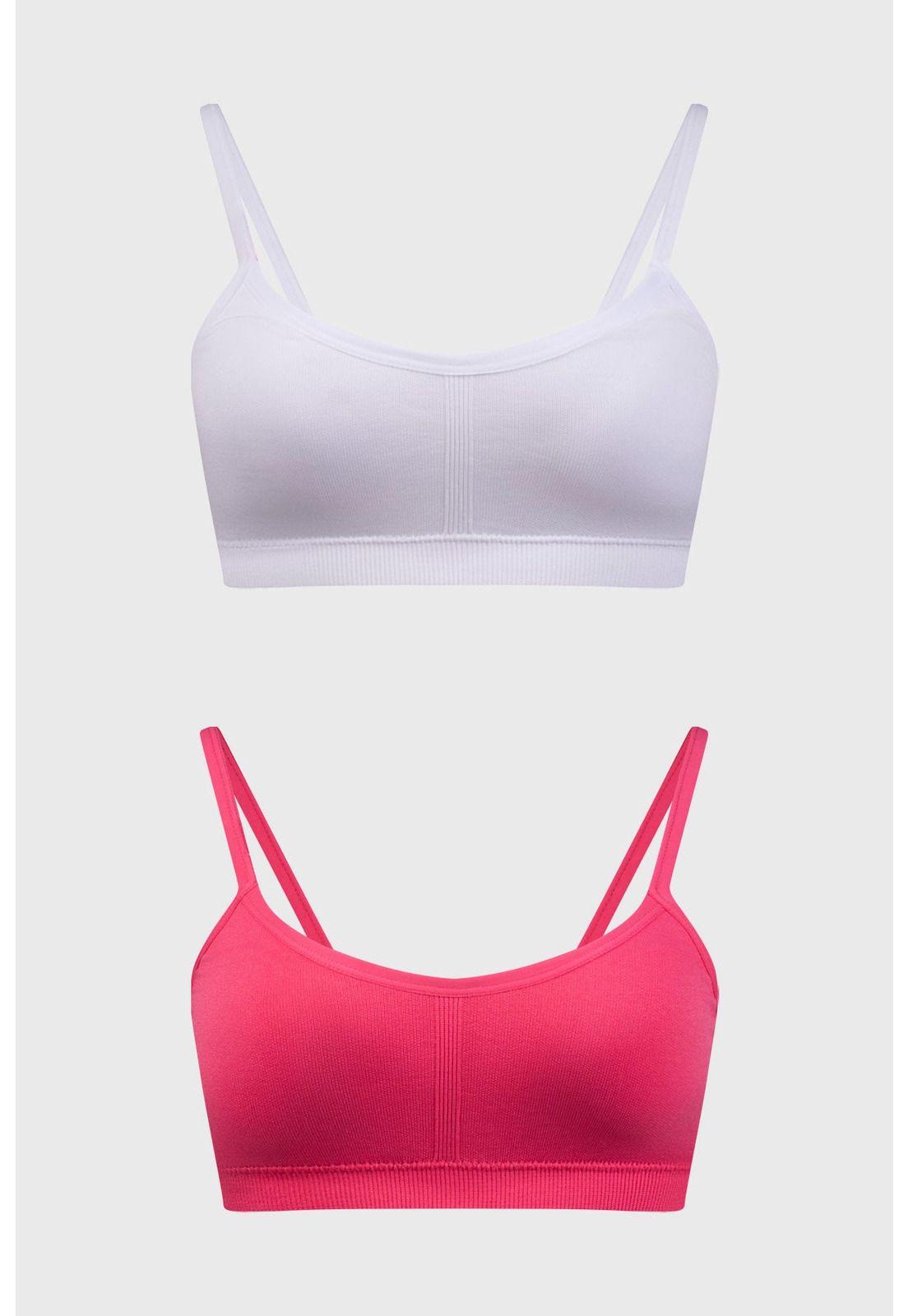 Sostén Mujer Teens Liso Fucsia-0