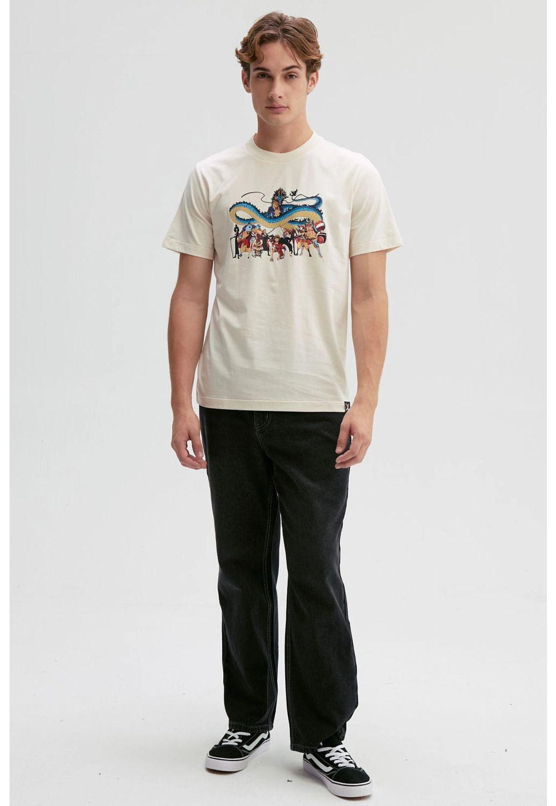 Polera Hombre One Piece Beige - ll-3