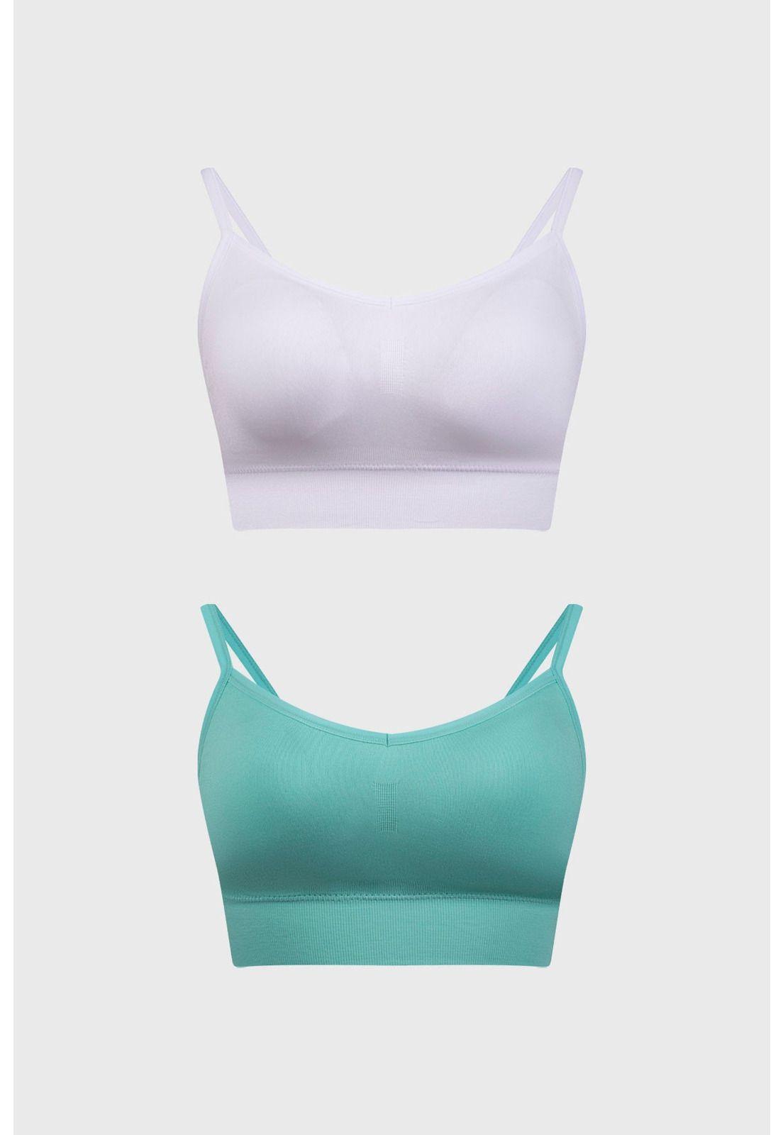 Sostén Mujer Bipack Peto Liso Aqua-0