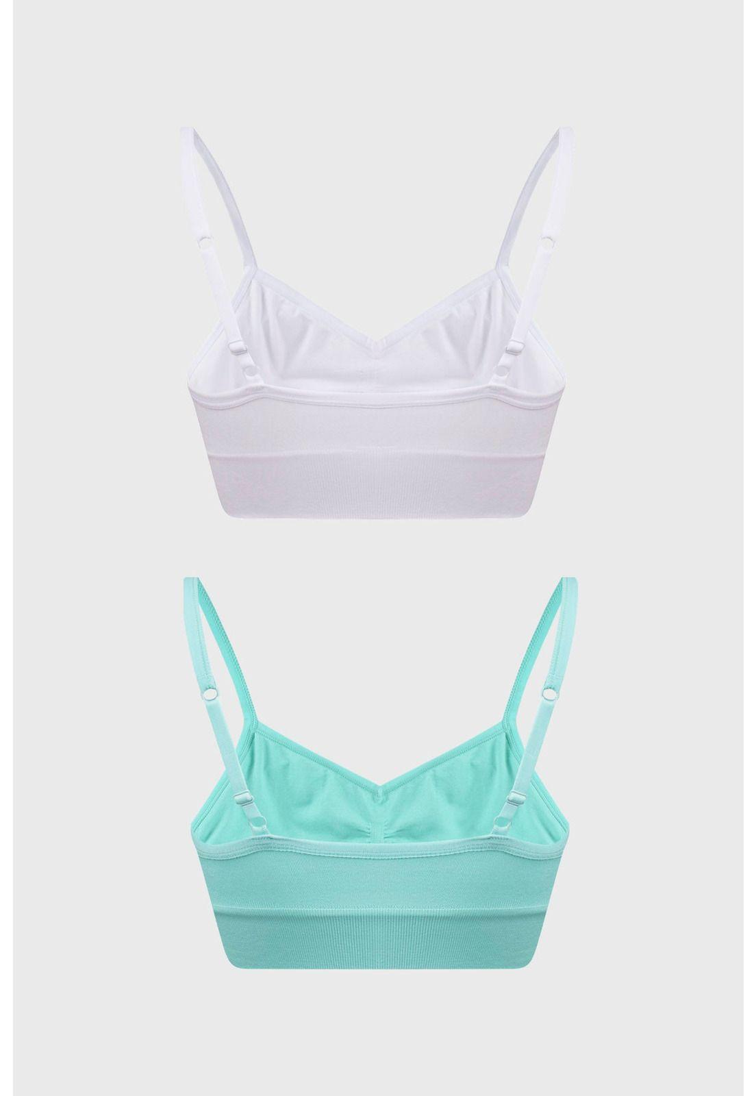 Sostén Mujer Bipack Peto Liso Aqua-1