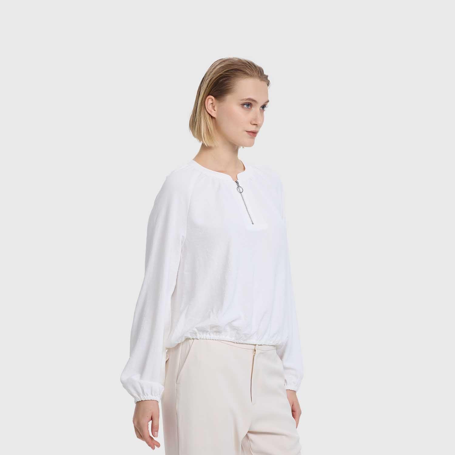 Blusa Mujer Medio Cierre Crudo Fashion's Park-1