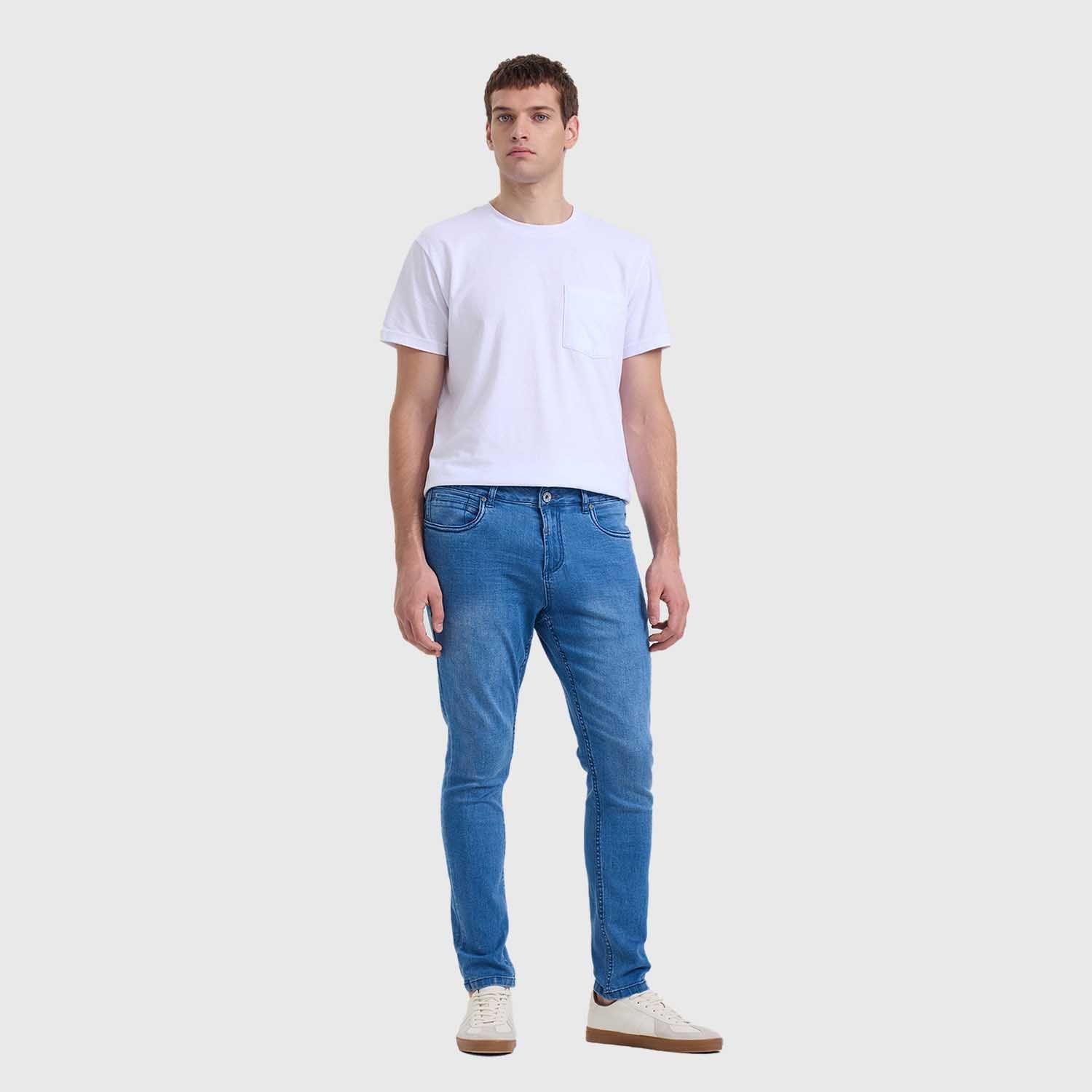 Jeans Hombre Skinny 101 Azul I Fashion's Park-3