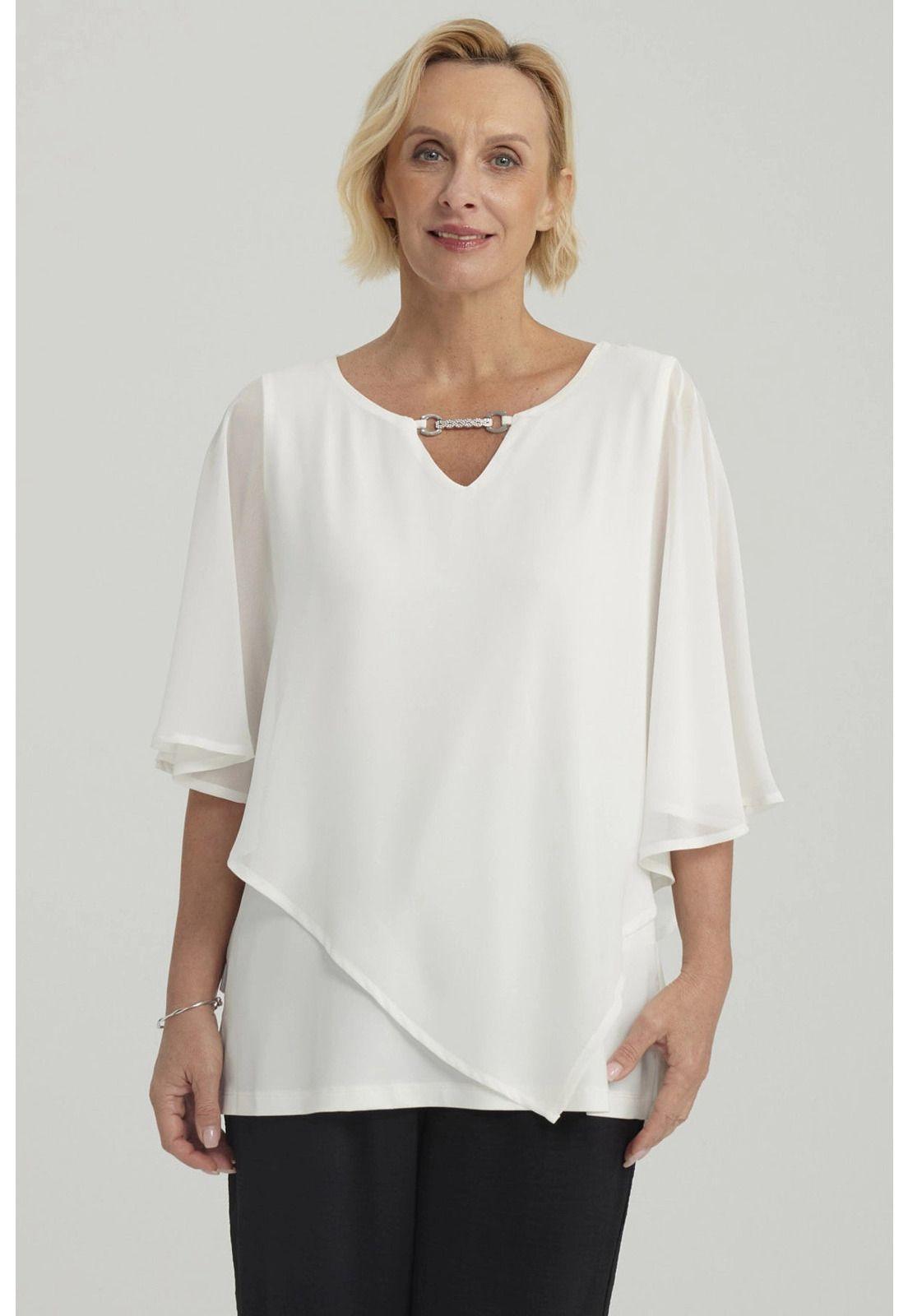 Polera Mujer Sin Hombros Y Pabilo Crudo-0