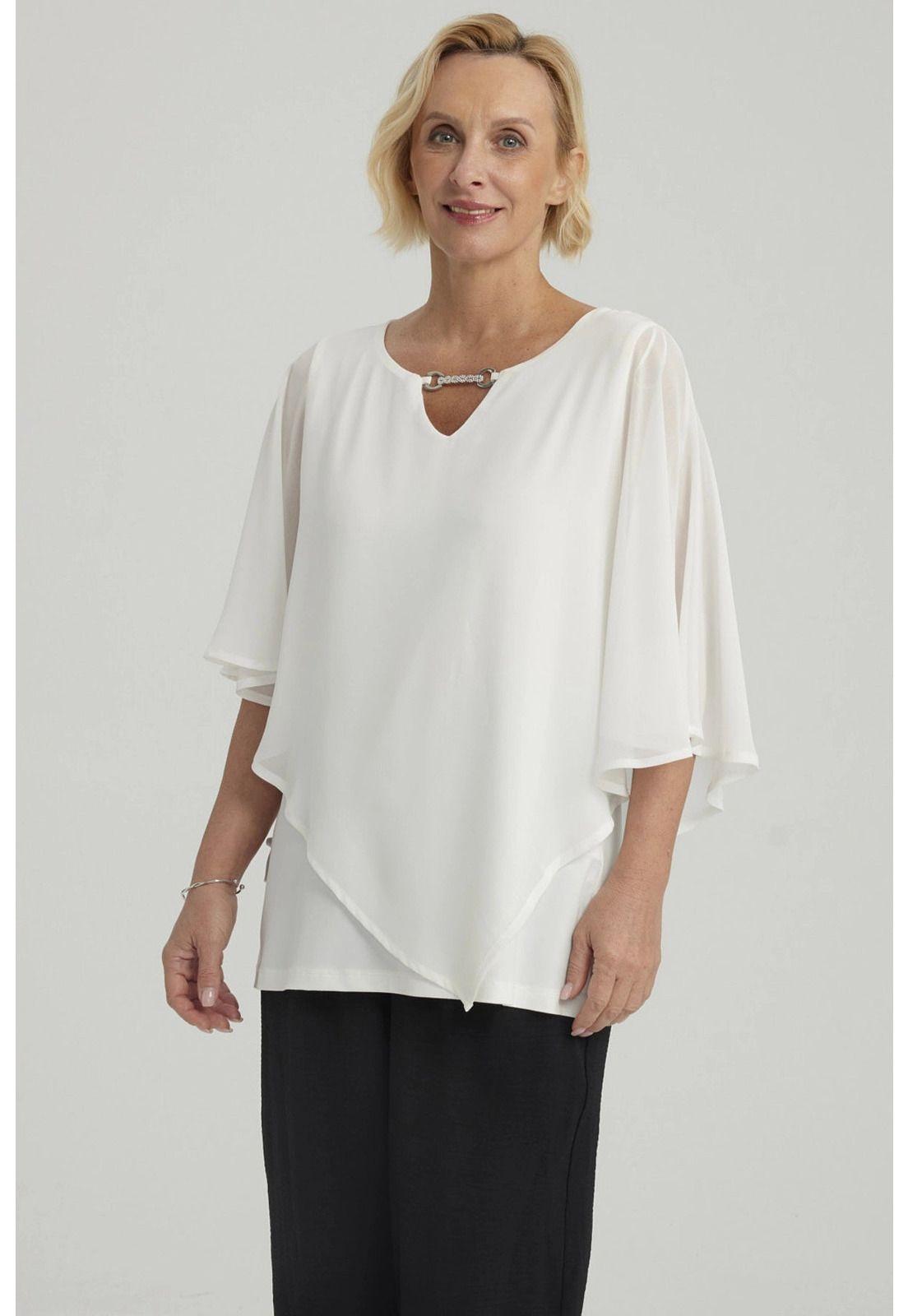 Polera Mujer Sin Hombros Y Pabilo Crudo-1