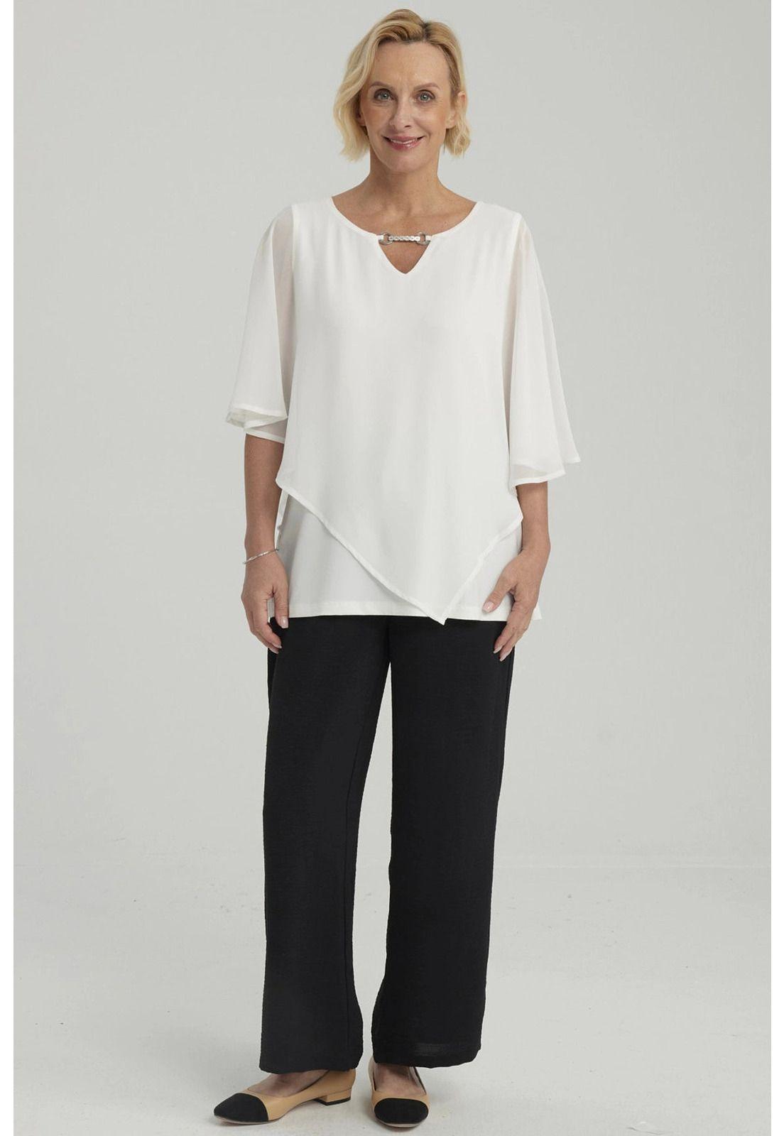 Polera Mujer Sin Hombros Y Pabilo Crudo-3