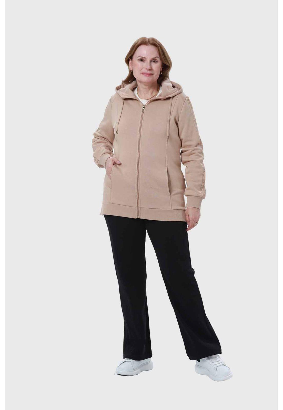 Polerón Mujer Beige - ll-3