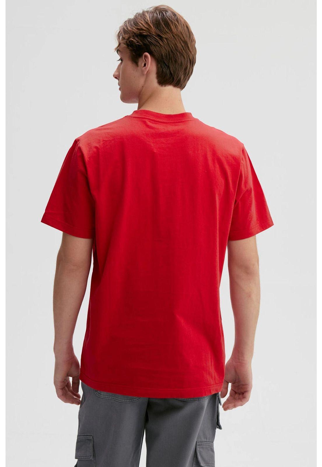 Polera Hombre Print Rojo-2