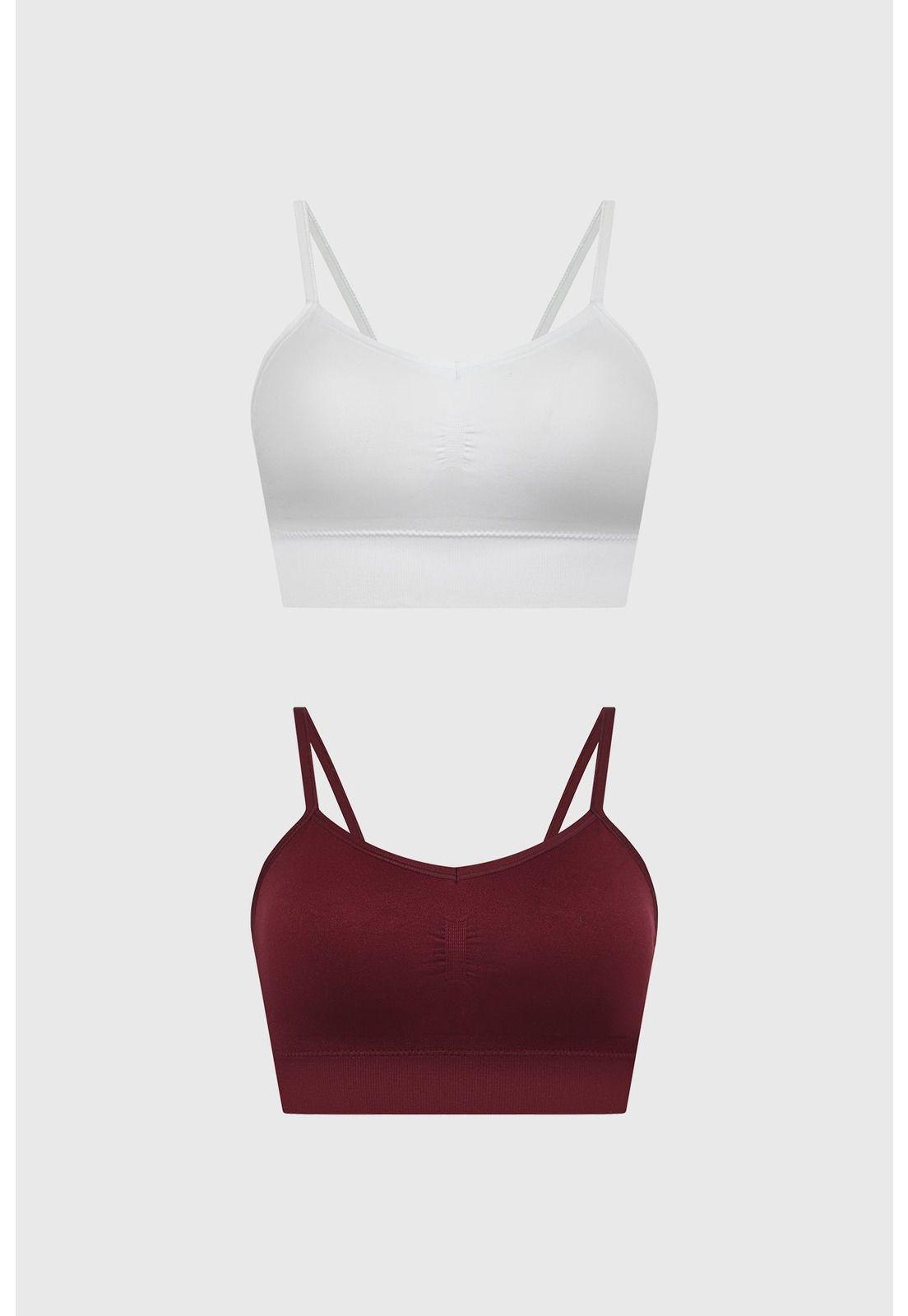 Sostén Mujer Bipack Peto Liso Café-0