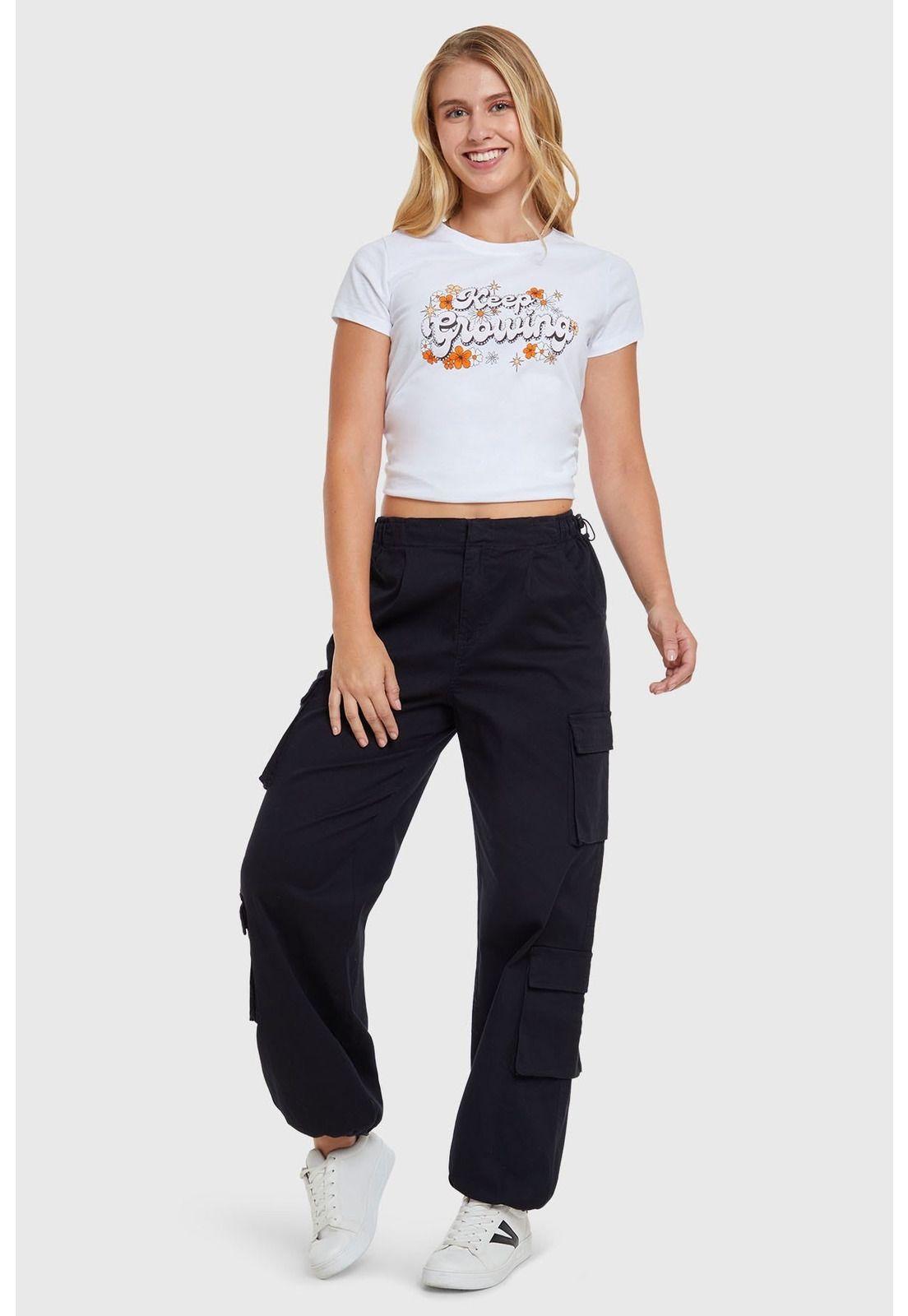 Pantalón Cargo Negro-3
