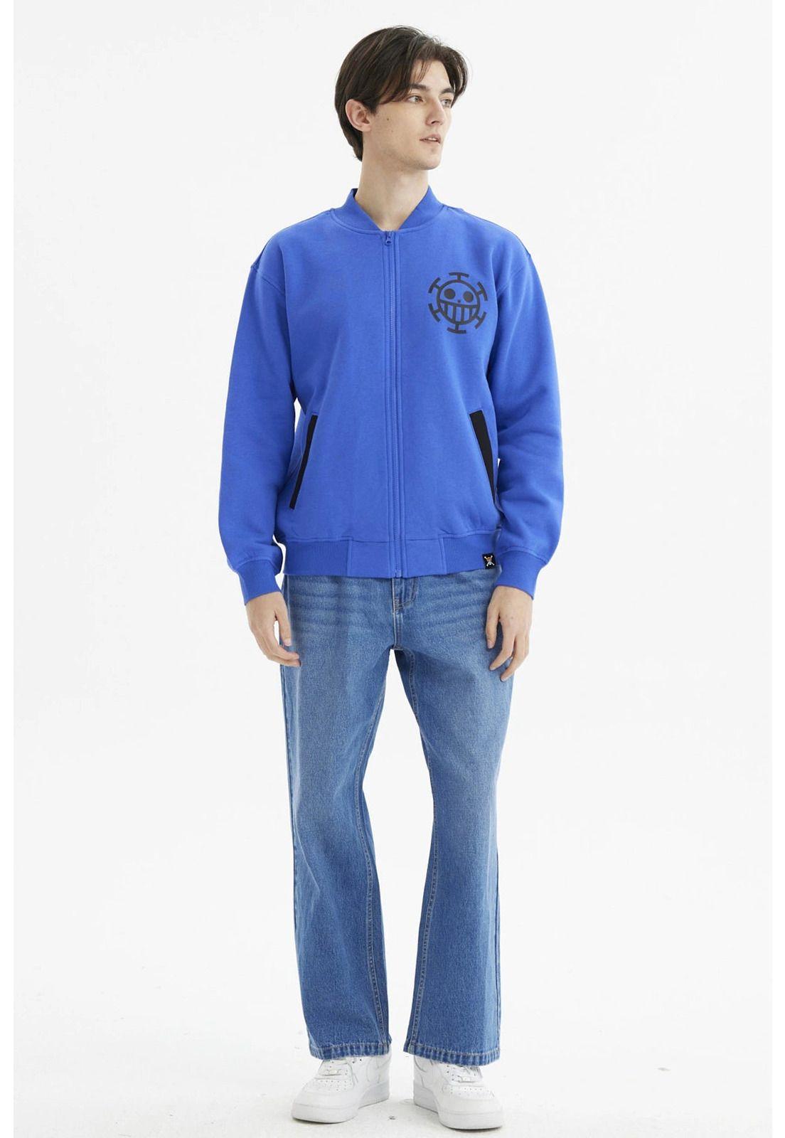 Polerón Hombre College One Piece Azul-3