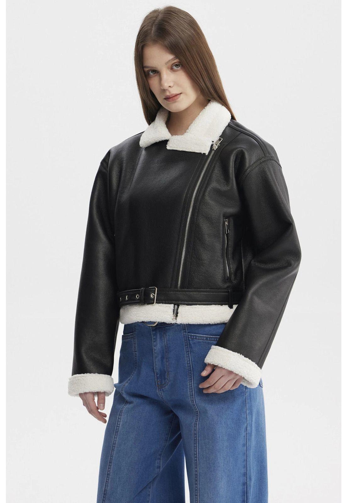 Chaqueta Mujer Bonded Negro - lll-1