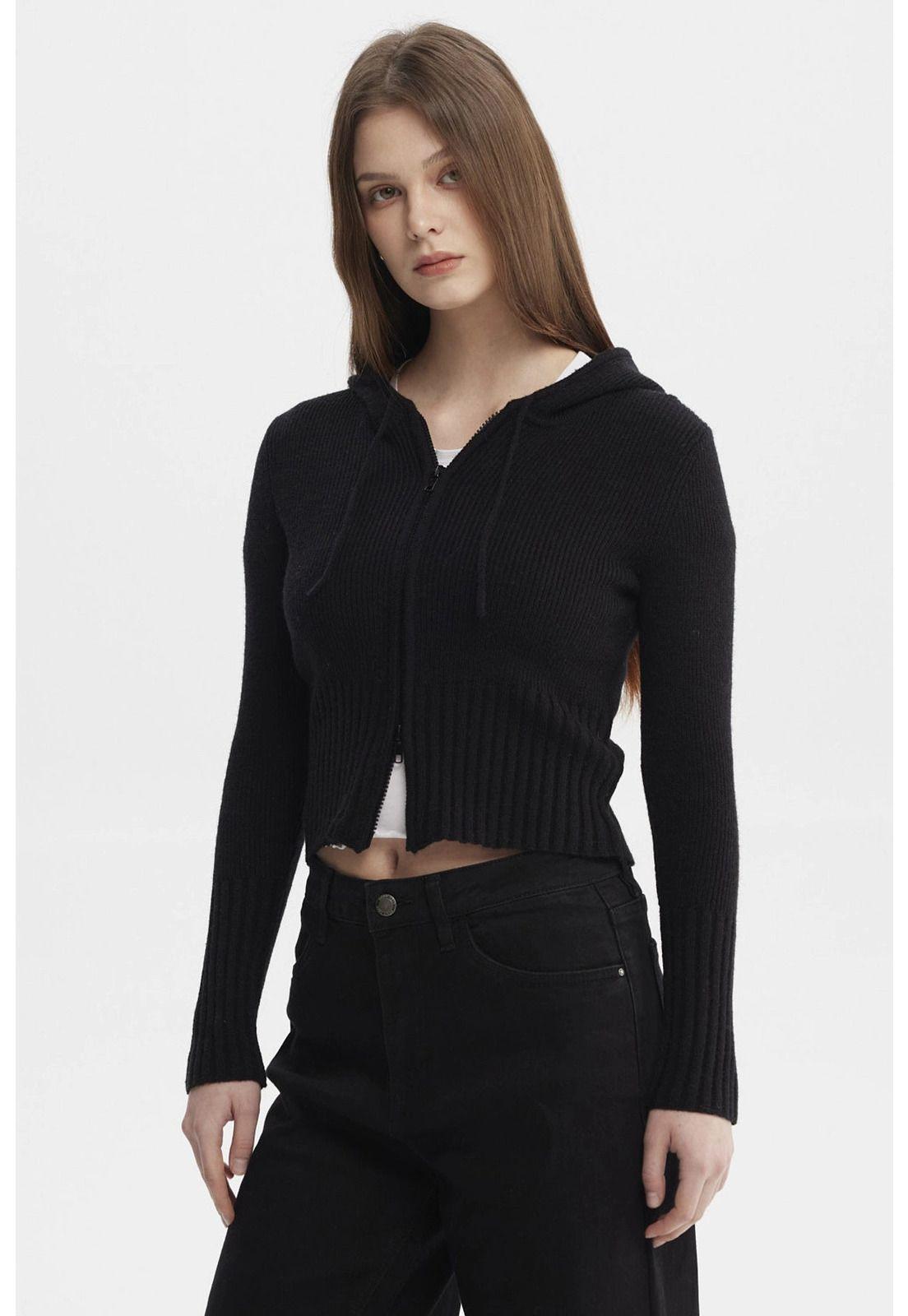 Sweater Mujer Juvenil Negro - lV-1